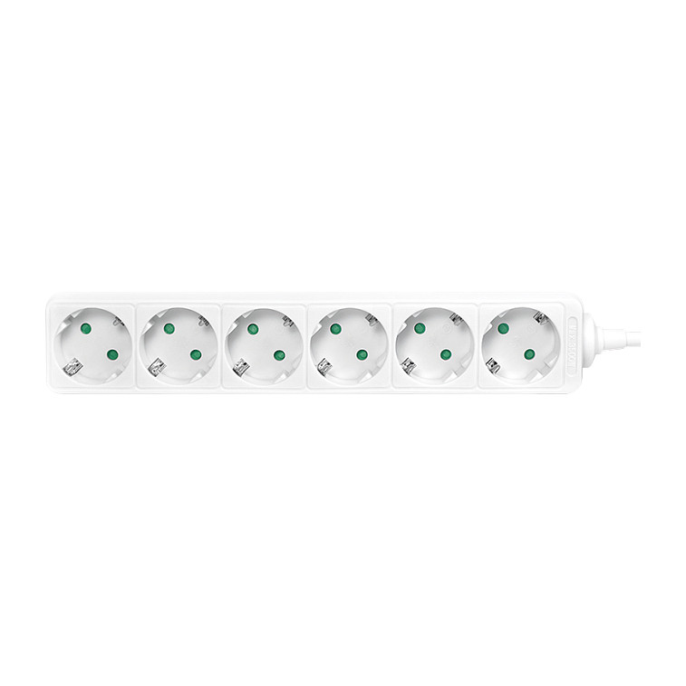 Produžni kabel LOGILINK PA0068, 6 utičnica, sa sklopkom, 1.5m, bijeli-1