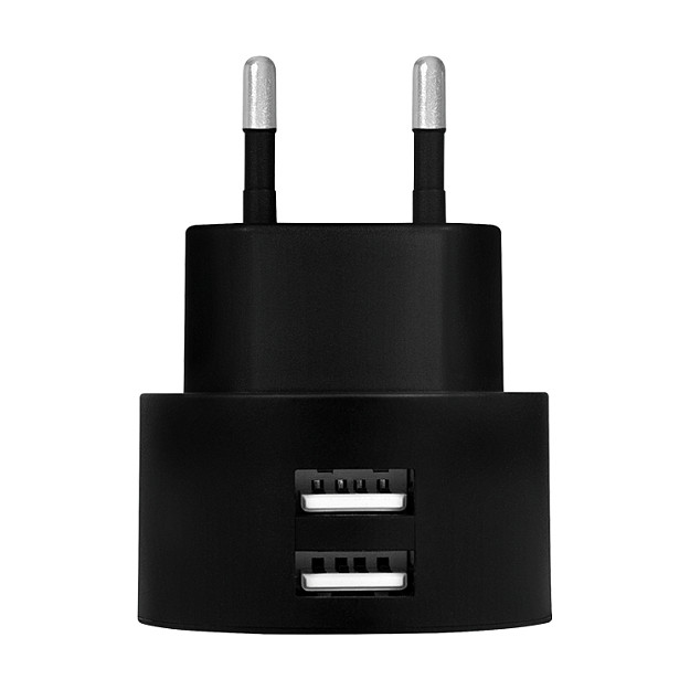 Logilink USB Steckdosenadapter 2port,10.5W,Fast Charging,sch-1