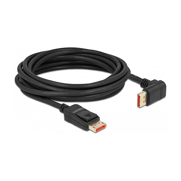 DisplayPort 1.4 kabel DELOCK 87057, 8K 60Hz, 5.0m, 90° kutni-0