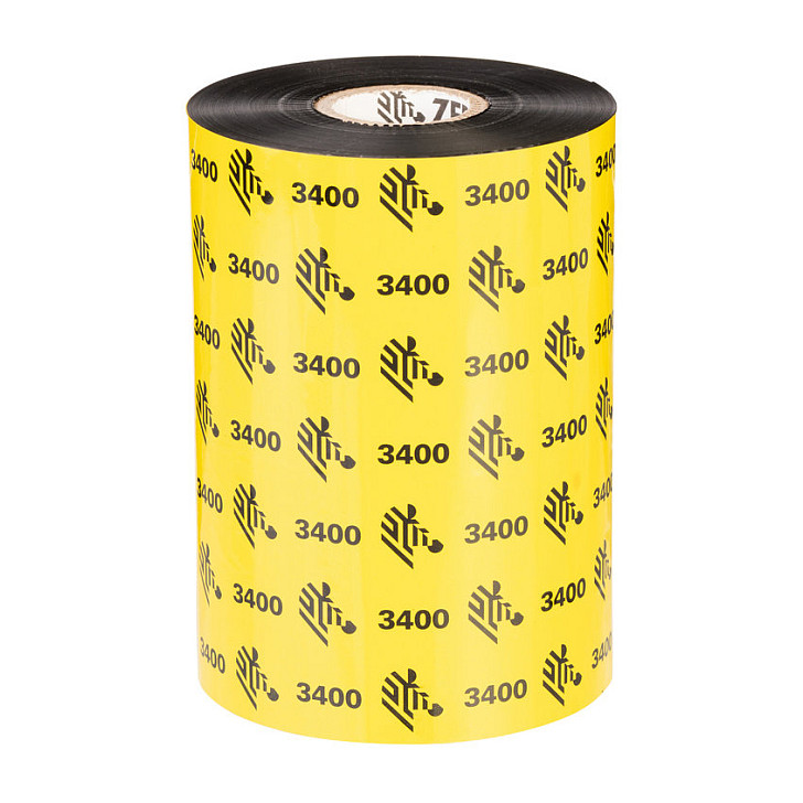 Ribon ZEBRA 3400 Wax/Resin 102mm x 450m crni