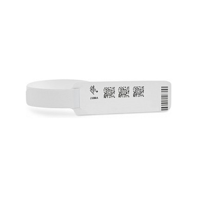 Narukvice za ispis ZEBRA Z-Band UltraSoft 10015355K, 19x152mm, srebrne, 1800 kom-0