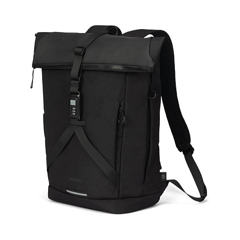 Ruksak za laptop DICOTA Commuter Rolltop 13-16, crni