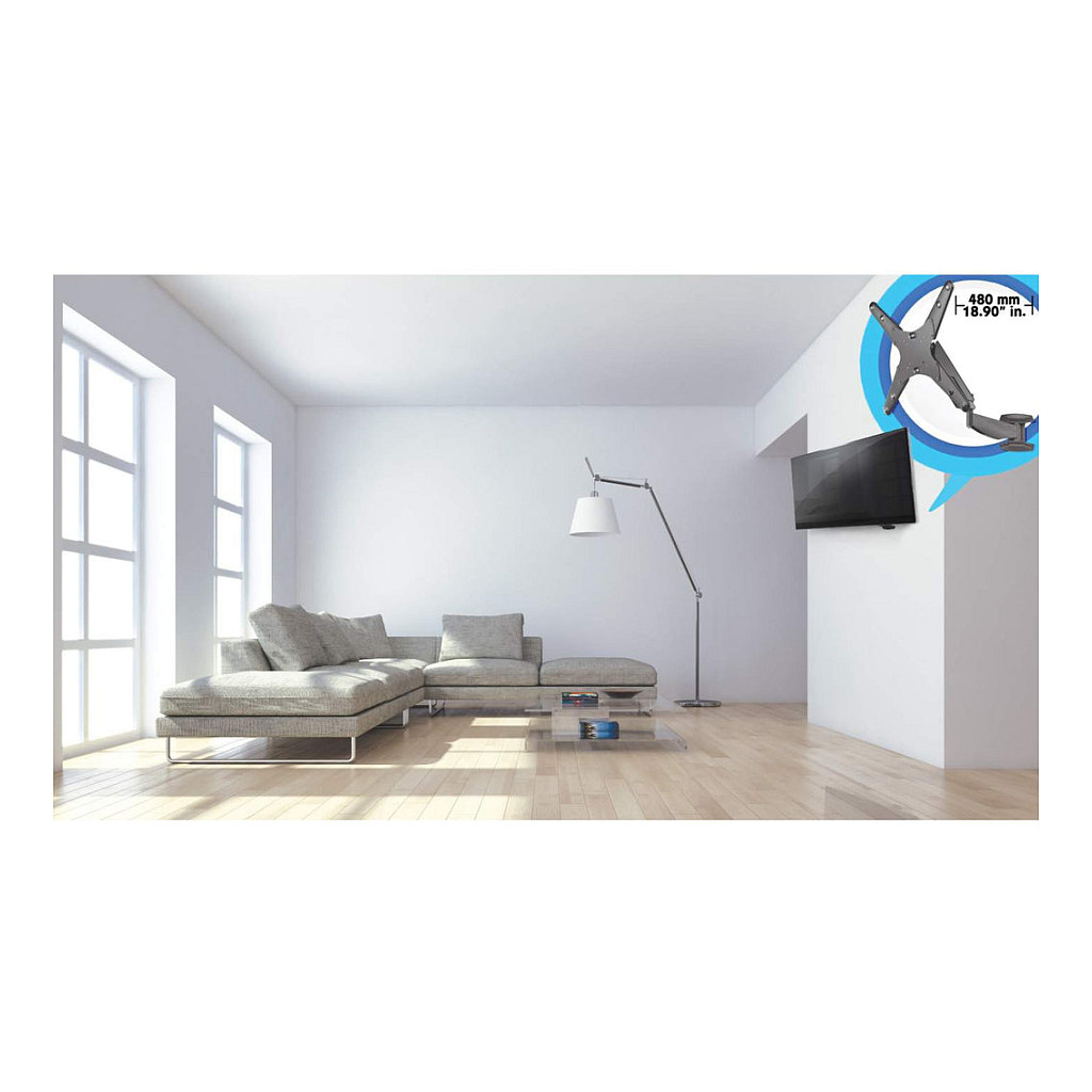 Zidni nosač za TV MANHATTAN 461641 (21"-60", do 30kg, VESA 400x400)-2