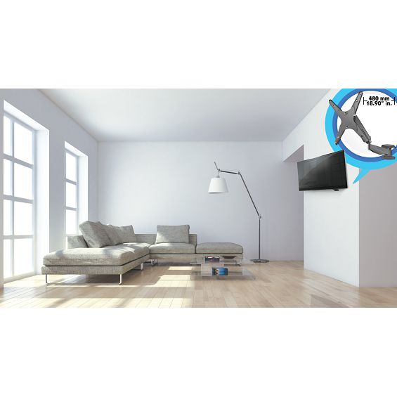 Zidni nosač za TV MANHATTAN 461641 (21"-60", do 30kg, VESA 400x400)-6