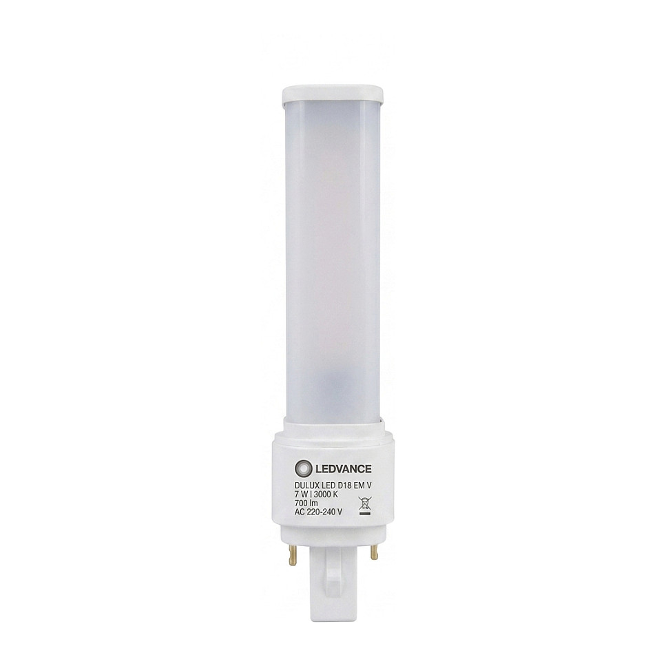 LED žarulja OSRAM DULUX D 7W (zamjena za 18W), 700lm, 3000K, G24d-2-0