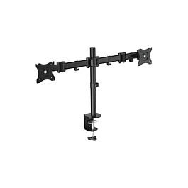 Stolni nosač za 2 monitora EQUIP 650113, 13"-27", do 8kg, crni