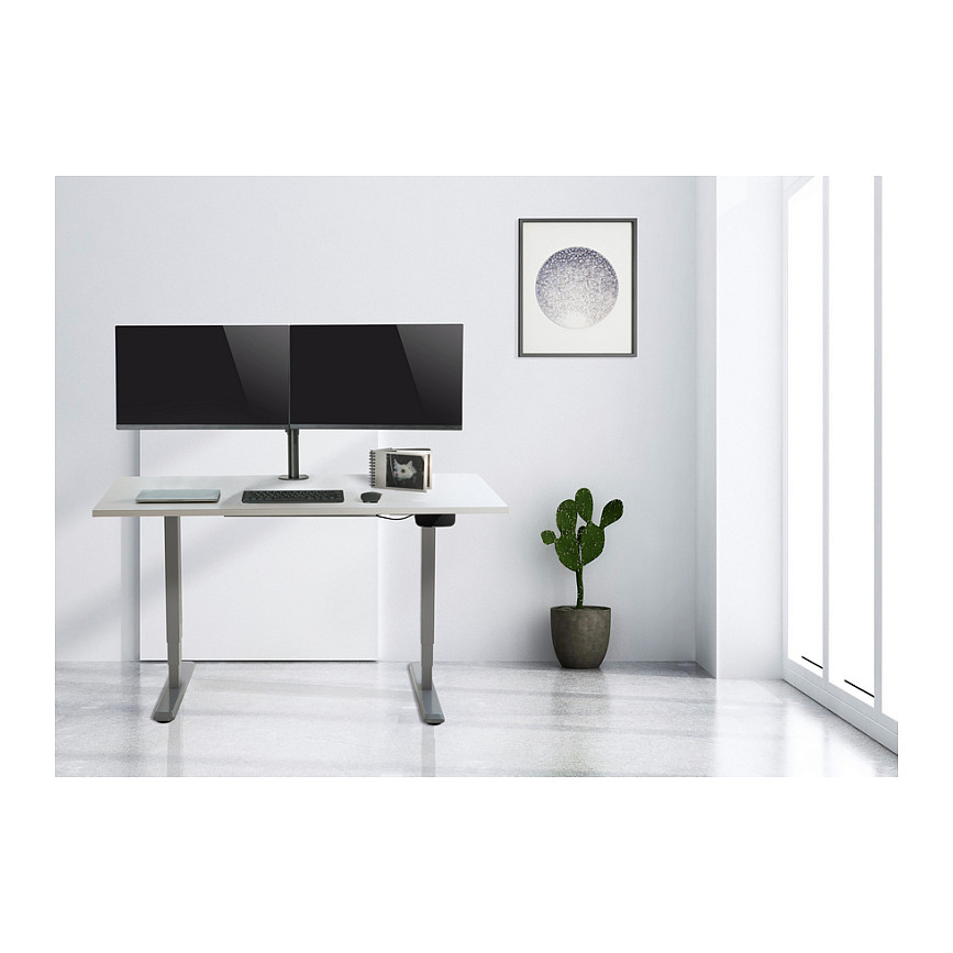 Stolni nosač za 2 monitora EQUIP 650113, 13"-27", do 8kg, crni-3
