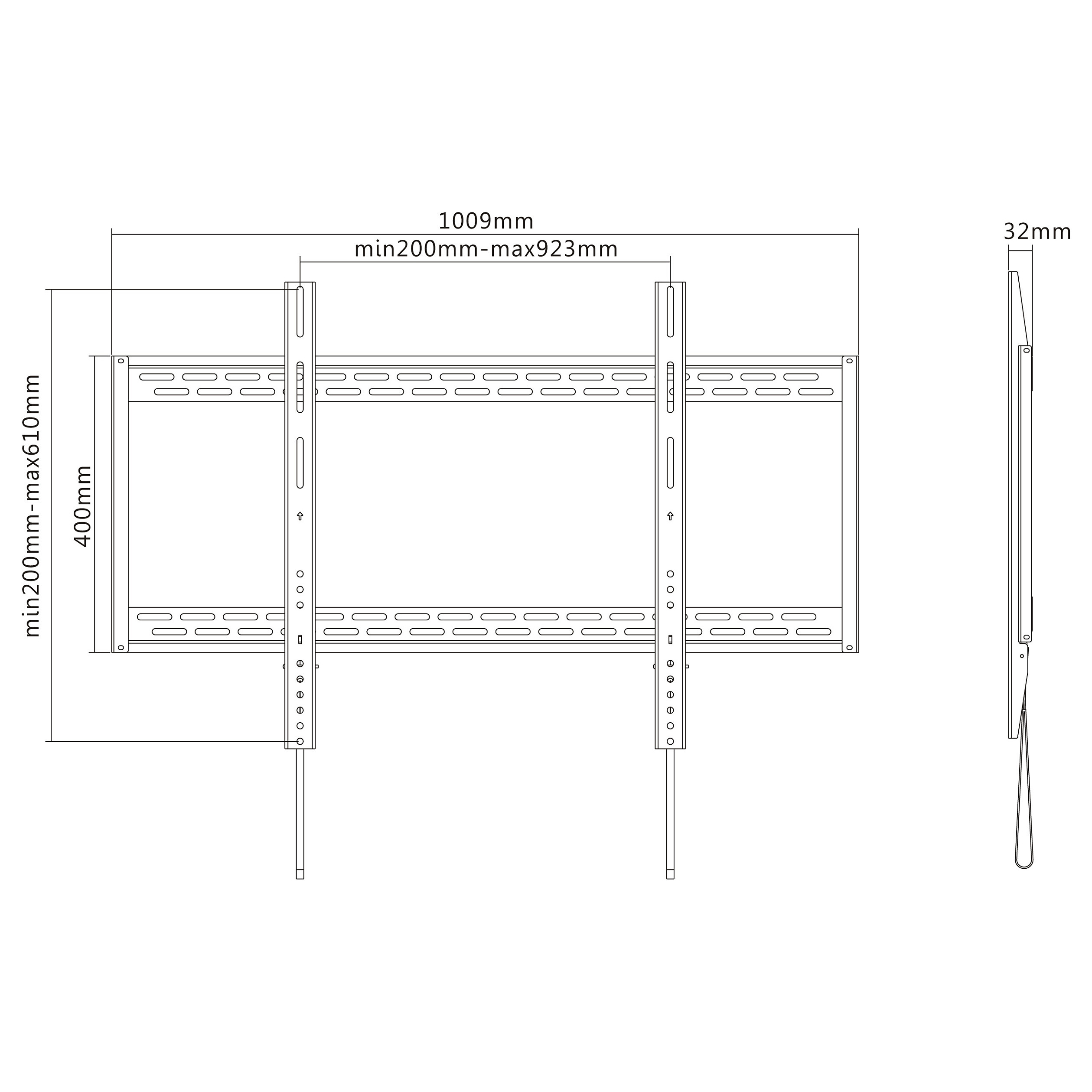 Zidni nosač za TV EQUIP 650612 Fiksni, 60"-100", do 100kg-6