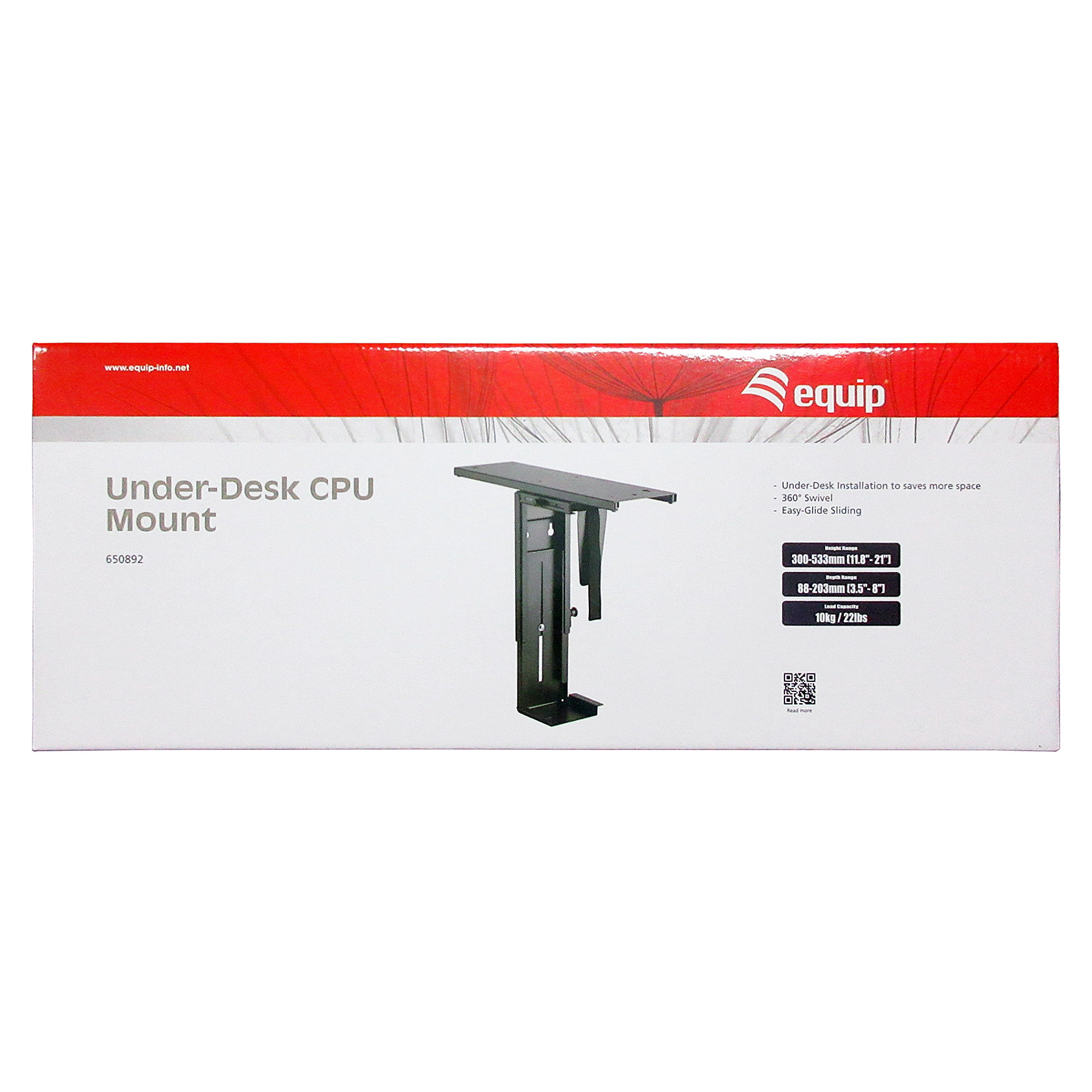 Nosač za PC kućište EQUIP 650600 podesivi podstolni 360° do 10kg-7