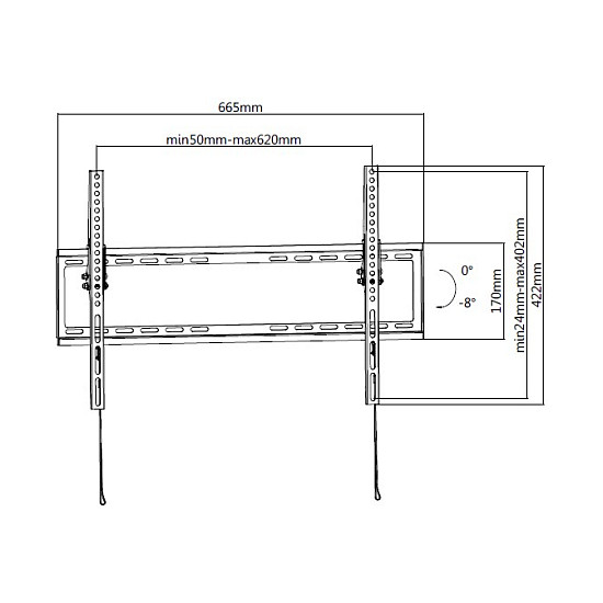 Zidni nosač za TV EQUIP 650113 (37"-70", do 35kg, zglobni)-6