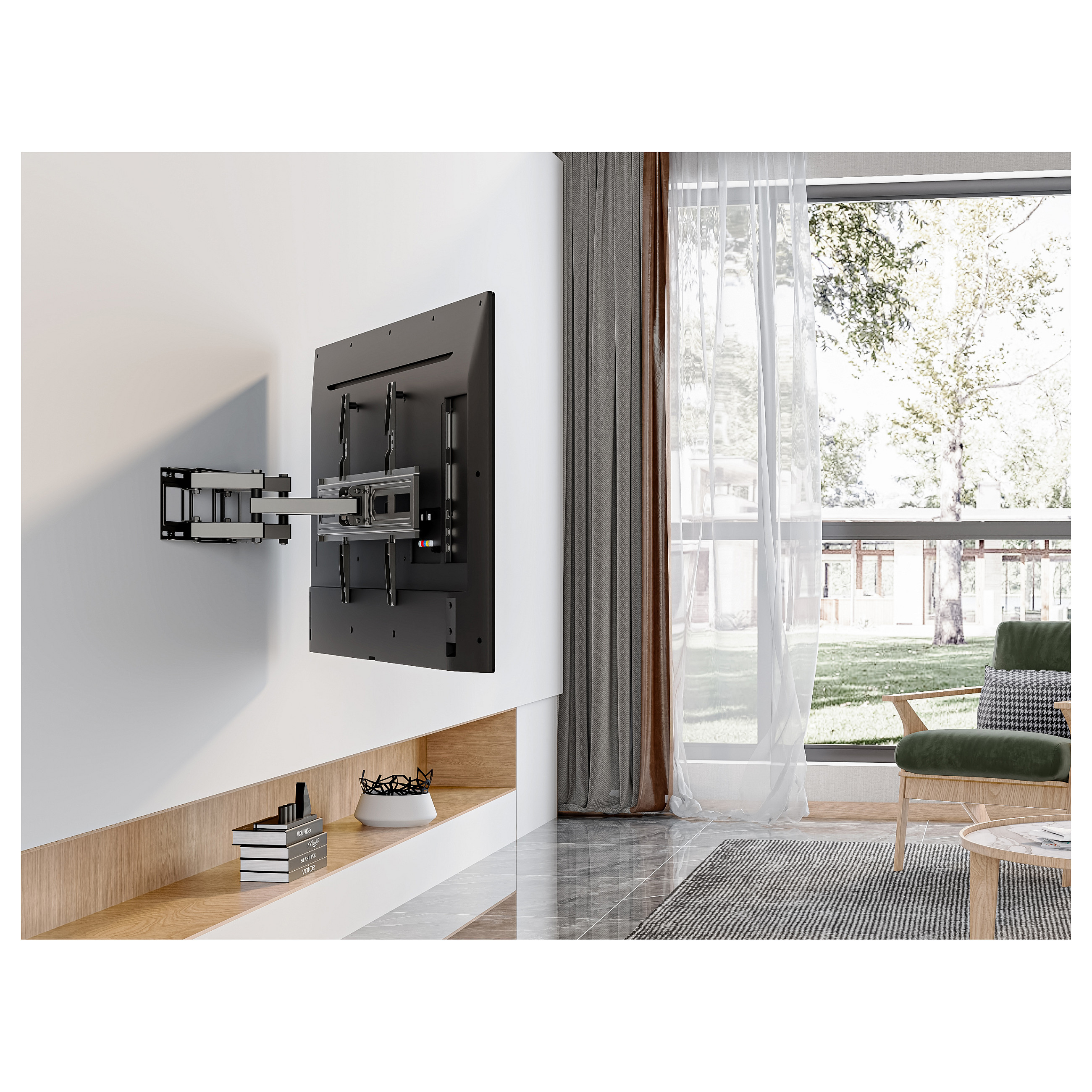 Zidni nosač za TV EQUIP 650616 37"-80" Full-Motion do 40kg-13