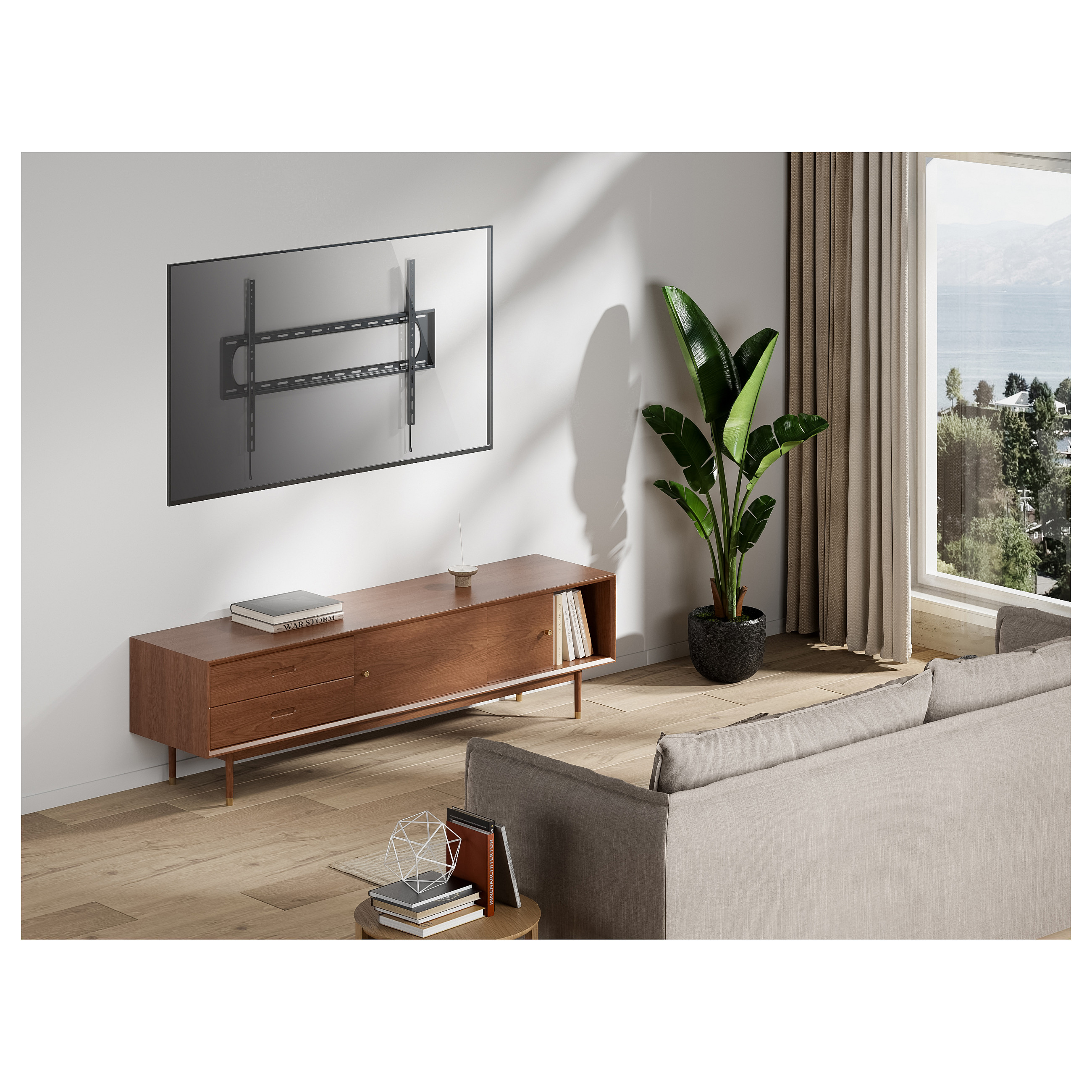 Zidni nosač za TV EQUIP 650332, fiksni, 60"-120", do 120kg-4