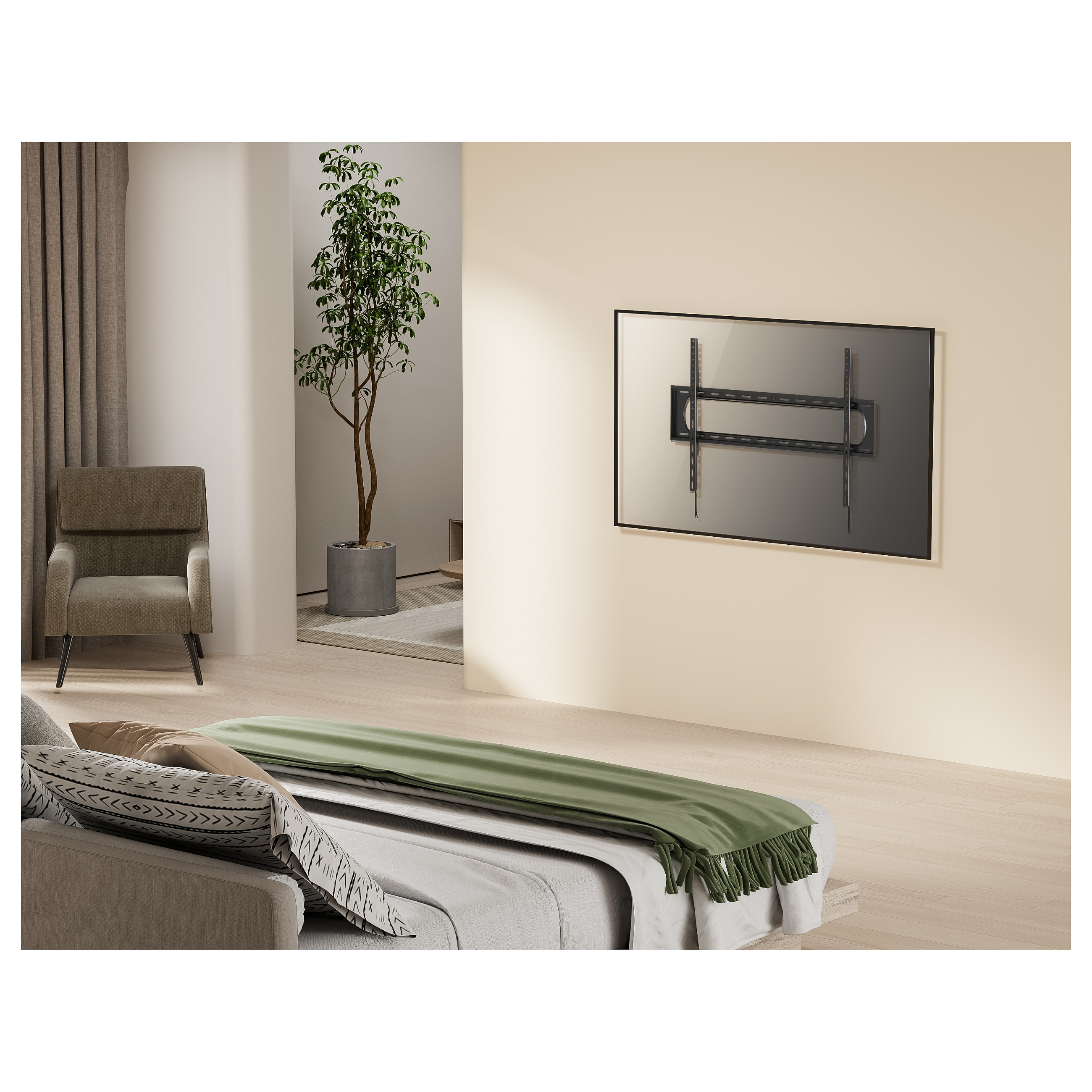 Zidni nosač za TV EQUIP 650332, fiksni, 60"-120", do 120kg-5