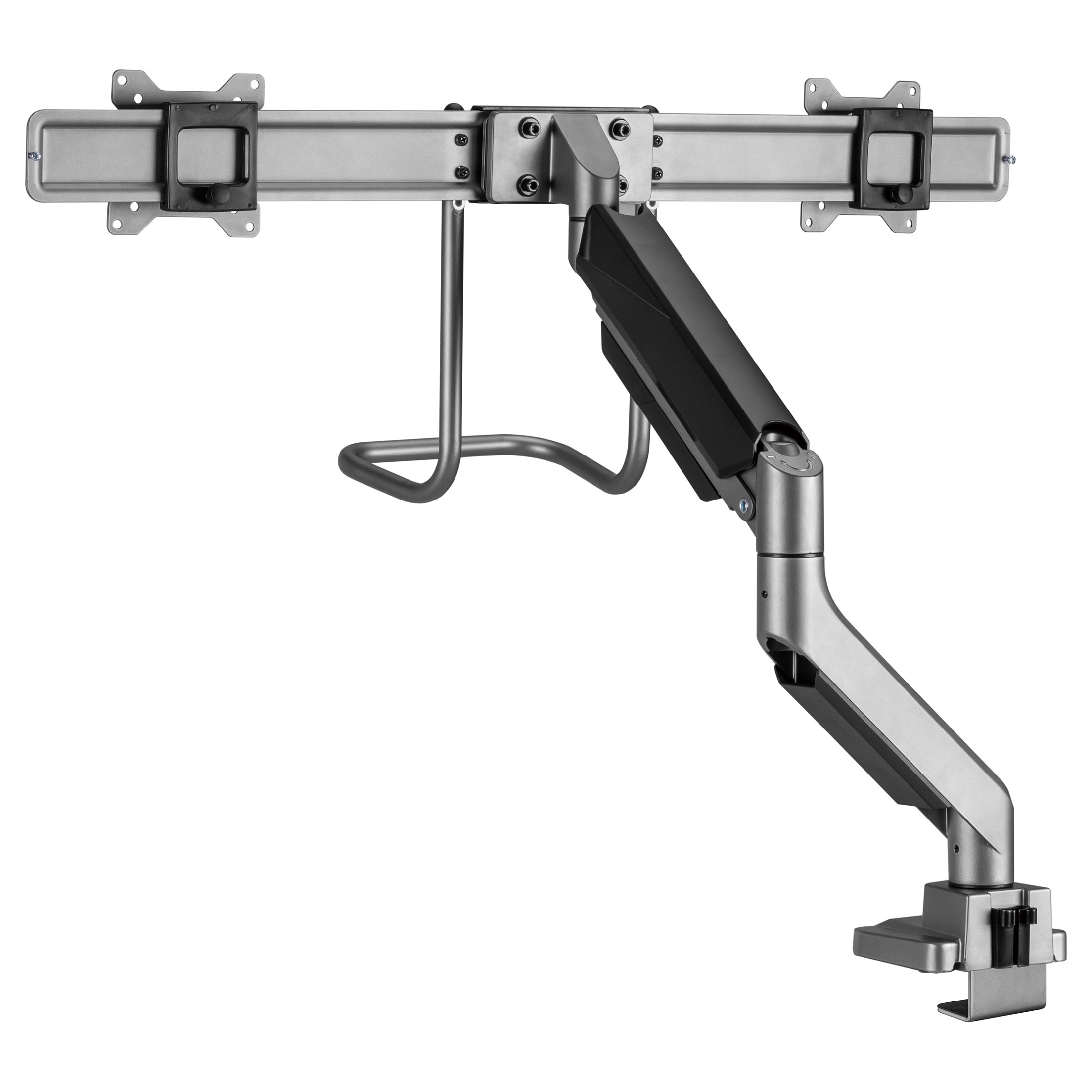 Stolni nosač za 2 monitora EQUIP 650615, 17"-32", plinska opruga, do 9kg, srebrni-1