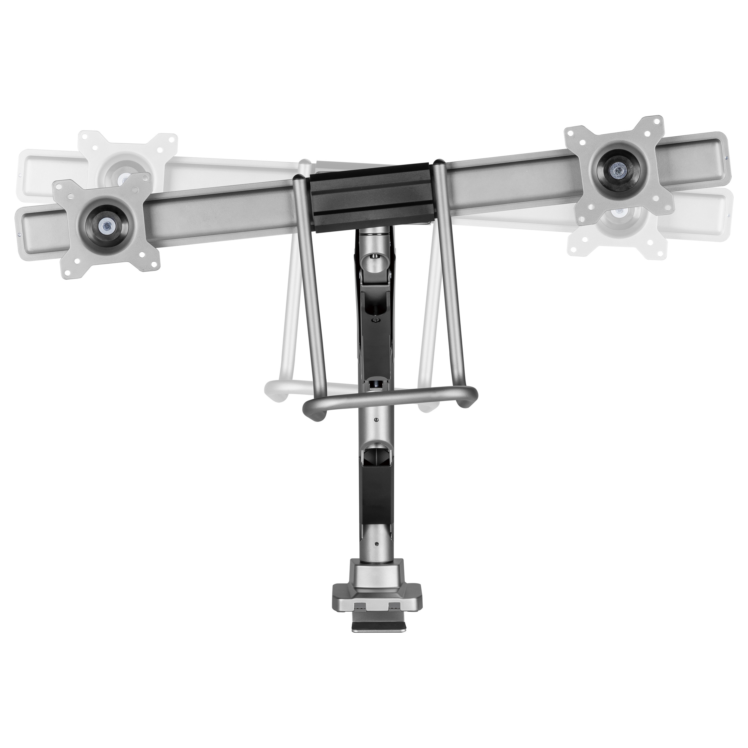 Stolni nosač za 2 monitora EQUIP 650615, 17"-32", plinska opruga, do 9kg, srebrni-2
