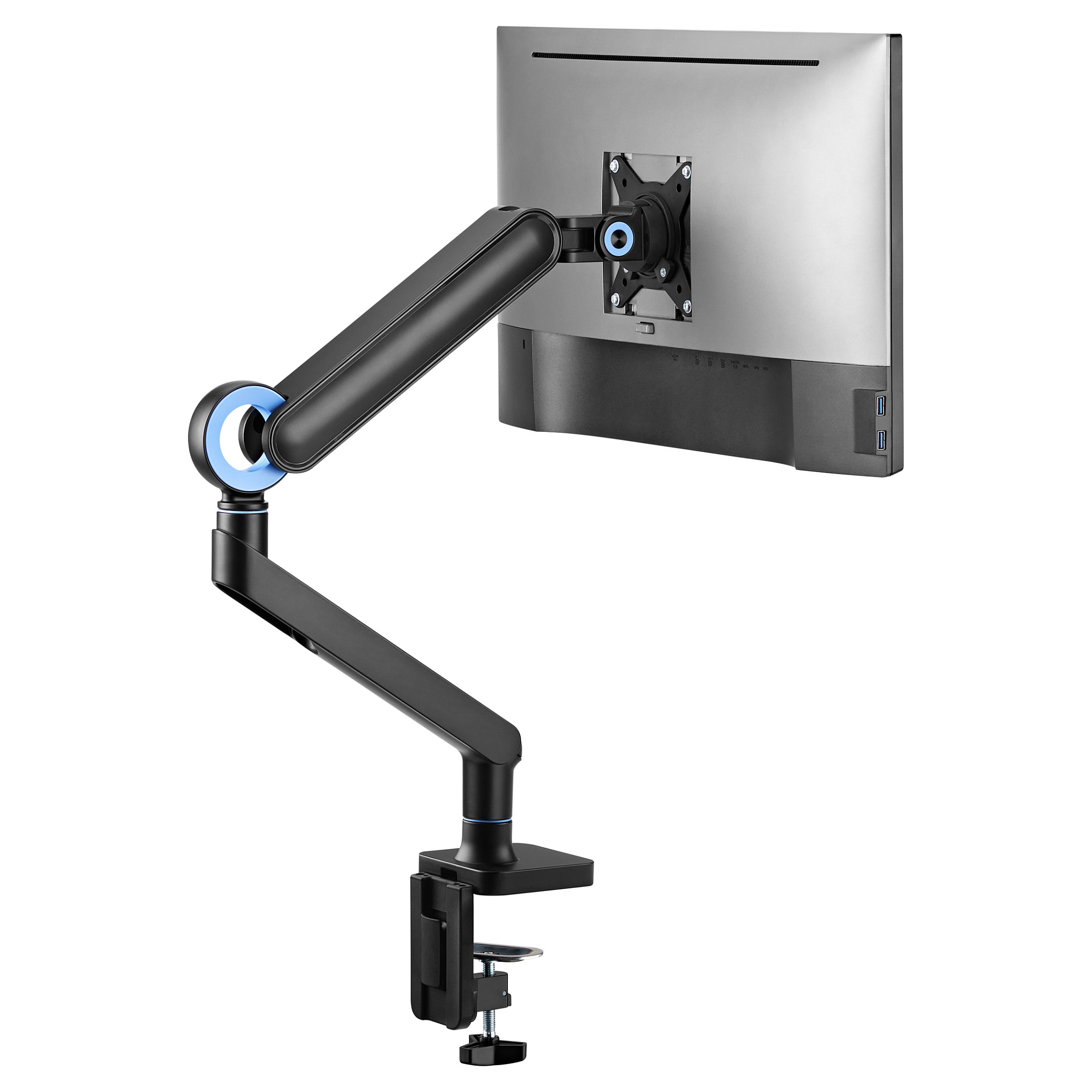 Stolni nosač za monitor EQUIP 650616, 17"-35", do 10.5kg, plinska opruga, crni-5
