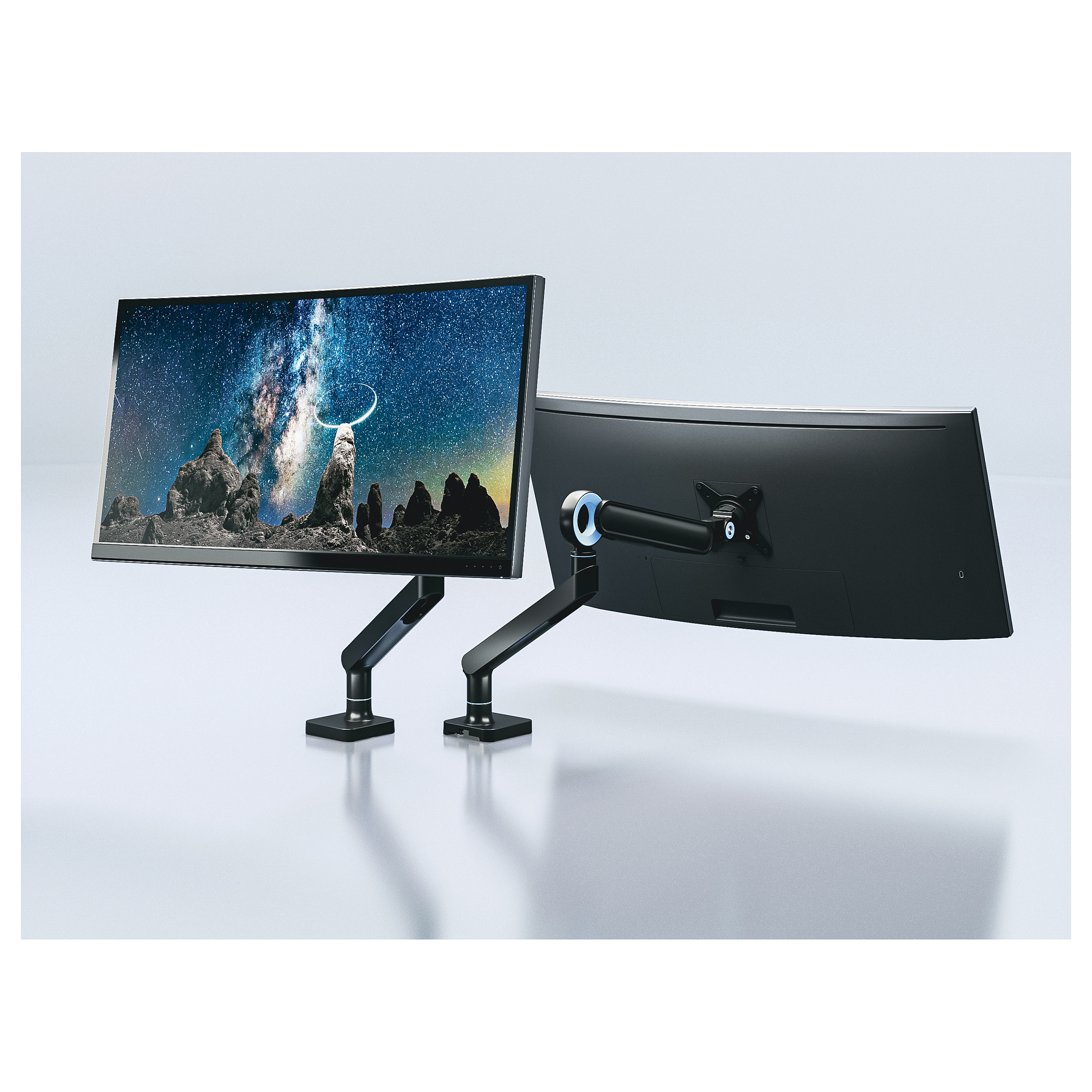 Stolni nosač za monitor EQUIP 650616, 17"-35", do 10.5kg, plinska opruga, crni-10