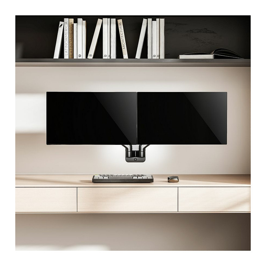 Zidni nosač za 2 monitora EQUIP 650615, 17" - 32", do 9 kg po monitoru, crni-2