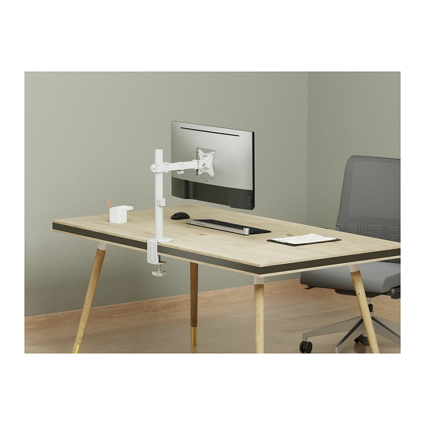 Stolni nosač za monitor EQUIP 650123, za 1 monitor 17"-32", do 9kg, bijeli-5
