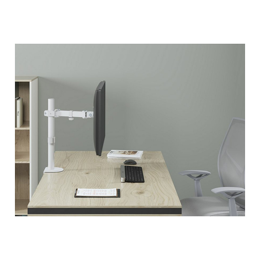 Stolni nosač za monitor EQUIP 650123, za 1 monitor 17"-32", do 9kg, bijeli-6