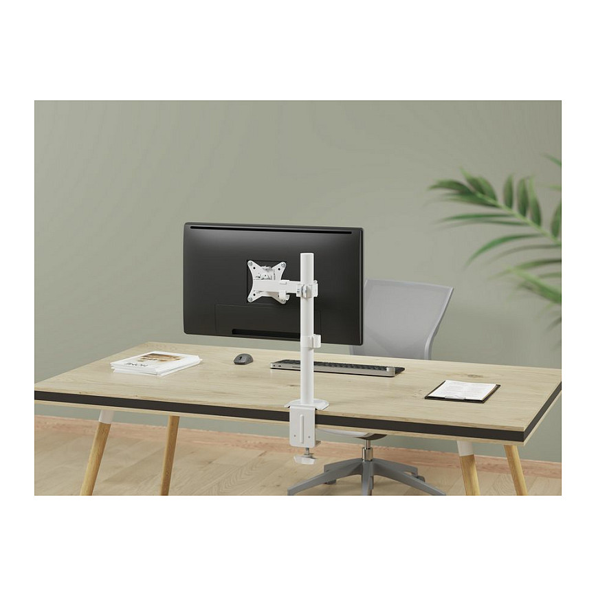 Stolni nosač za monitor EQUIP 650123, za 1 monitor 17"-32", do 9kg, bijeli-7