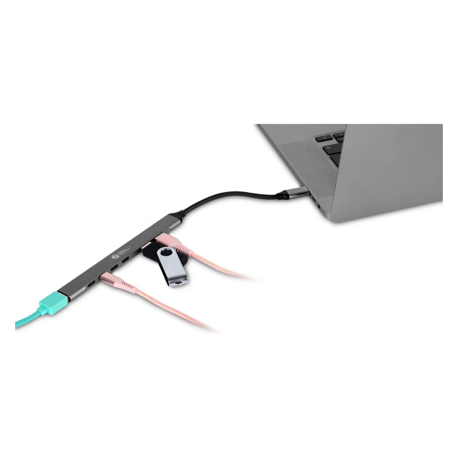 USB-C Hub BAKKERELKHUIZEN S-board 860 7-u-1 (3x USB-A, 4x USB-C)-2