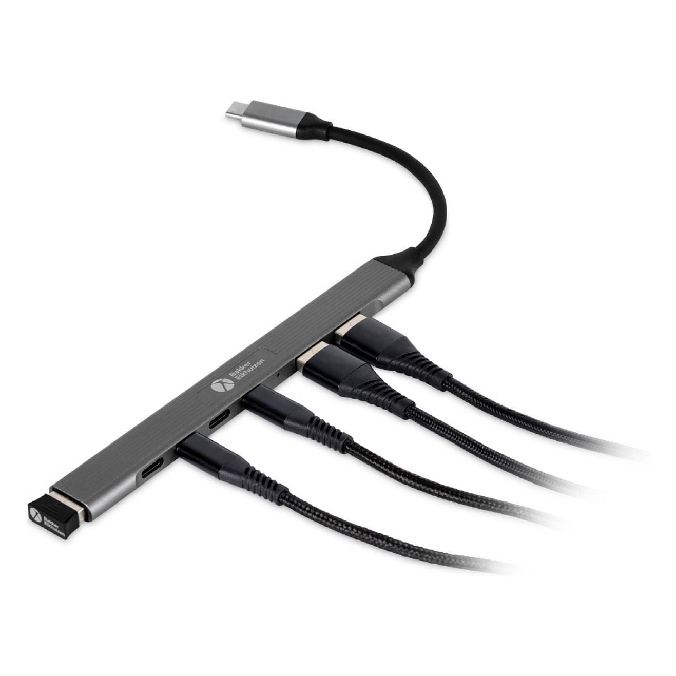 USB-C Hub BAKKERELKHUIZEN S-board 860 7-u-1 (3x USB-A, 4x USB-C)-4