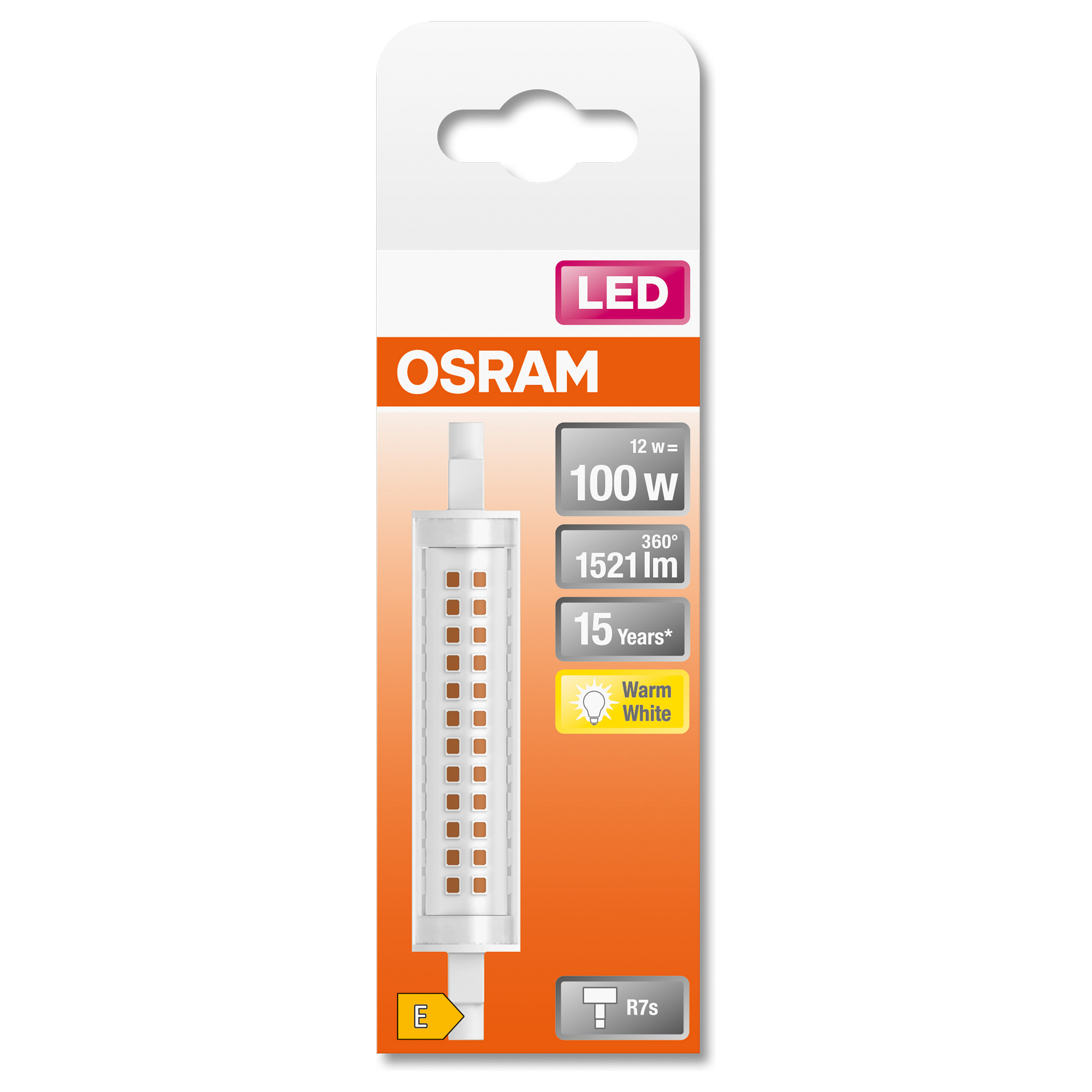LED žarulja OSRAM R7s Slim Line 118mm 12W (100W), 1521lm, 2700K, topla bijela-5