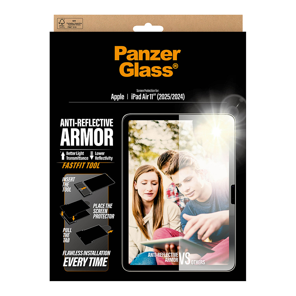 Zaštitno staklo PANZERGLASS Anti-Reflective Armor za iPad Air 11" (2024)-2
