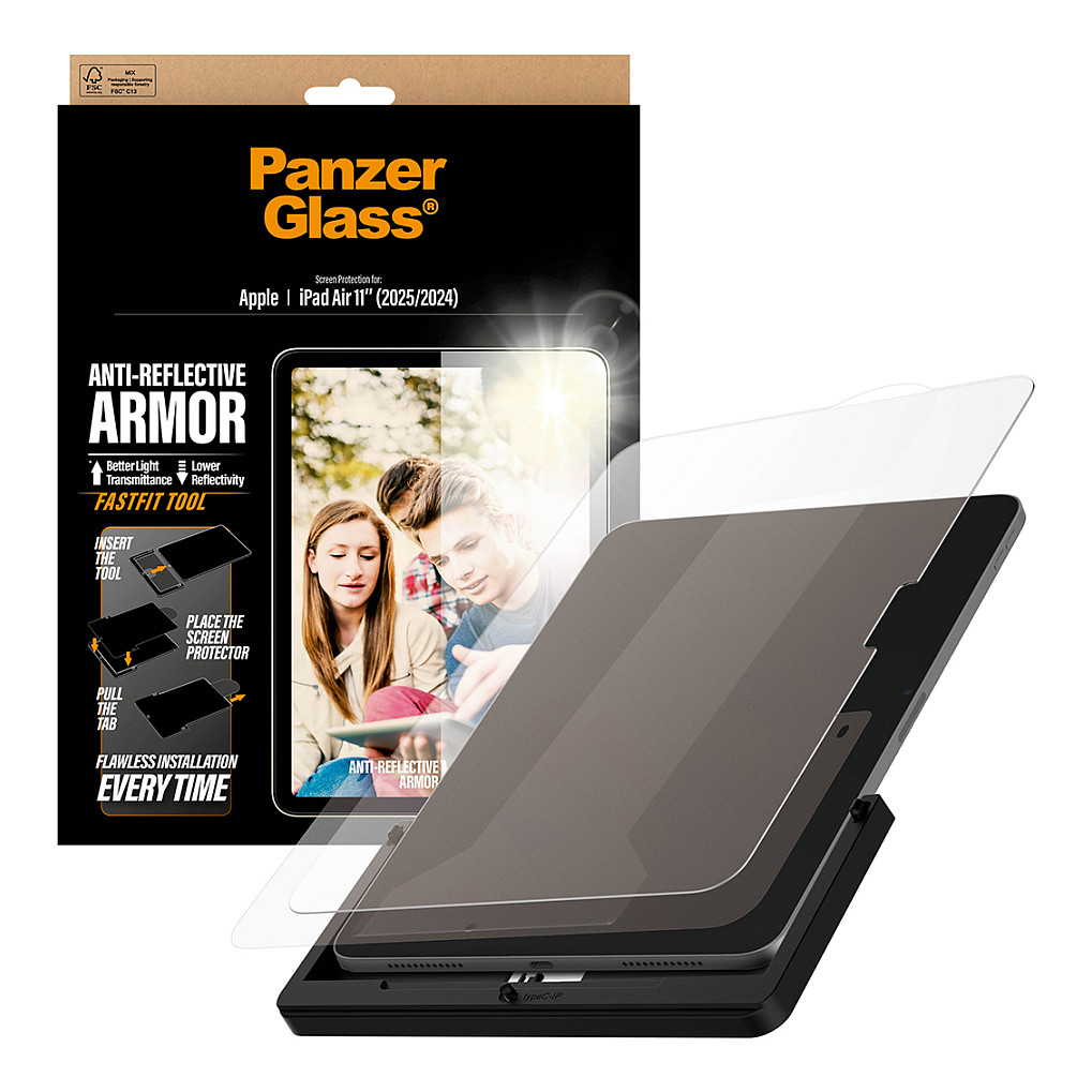 Zaštitno staklo PANZERGLASS Anti-Reflective Armor za iPad Air 11" (2024)-4