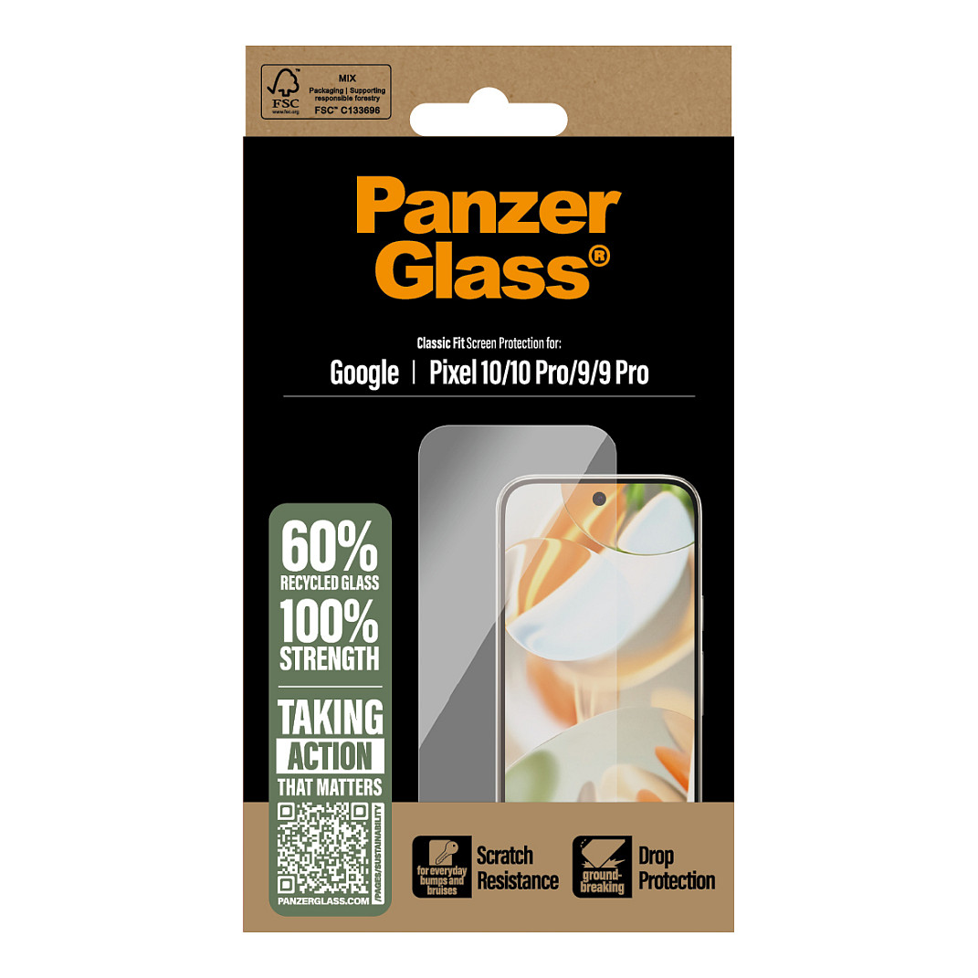 Zaštitno staklo PANZERGLASS Case-Friendly za Google Pixel 9 / 9 Pro / 10 / 10 Pro-2