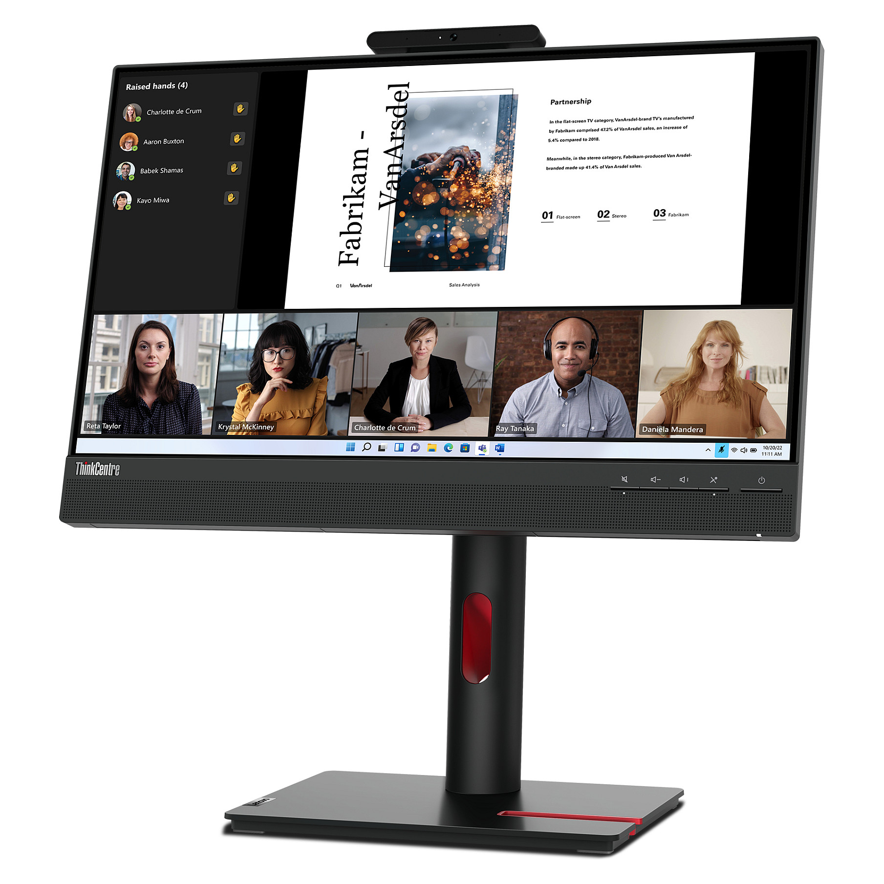 Lenovo ThinkCentre TiO 22 Gen5 FHD IPS DP/CAM/SPK/HUB/Touch-14
