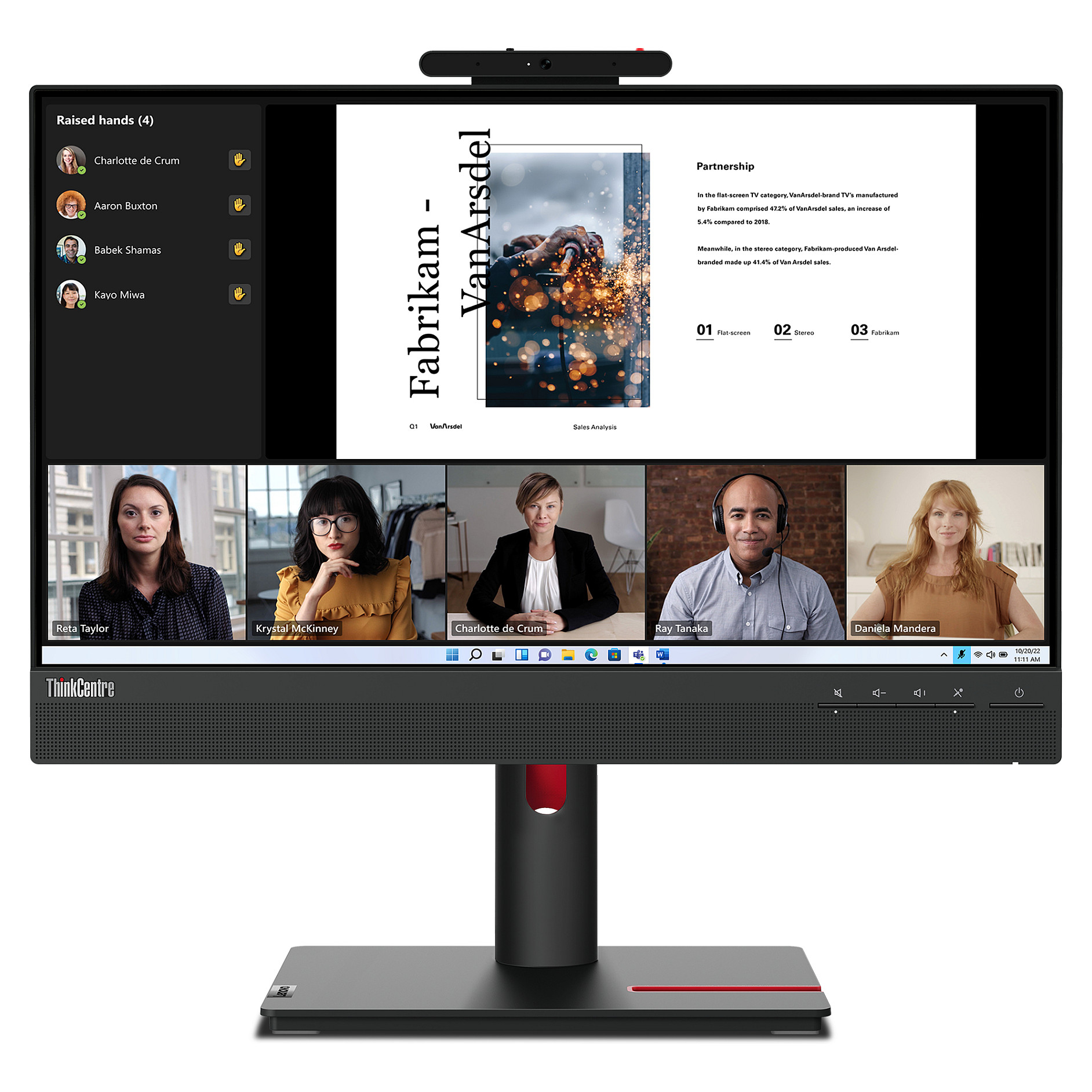 Lenovo ThinkCentre TiO 22 Gen5 FHD IPS DP/CAM/SPK/HUB/Touch-18