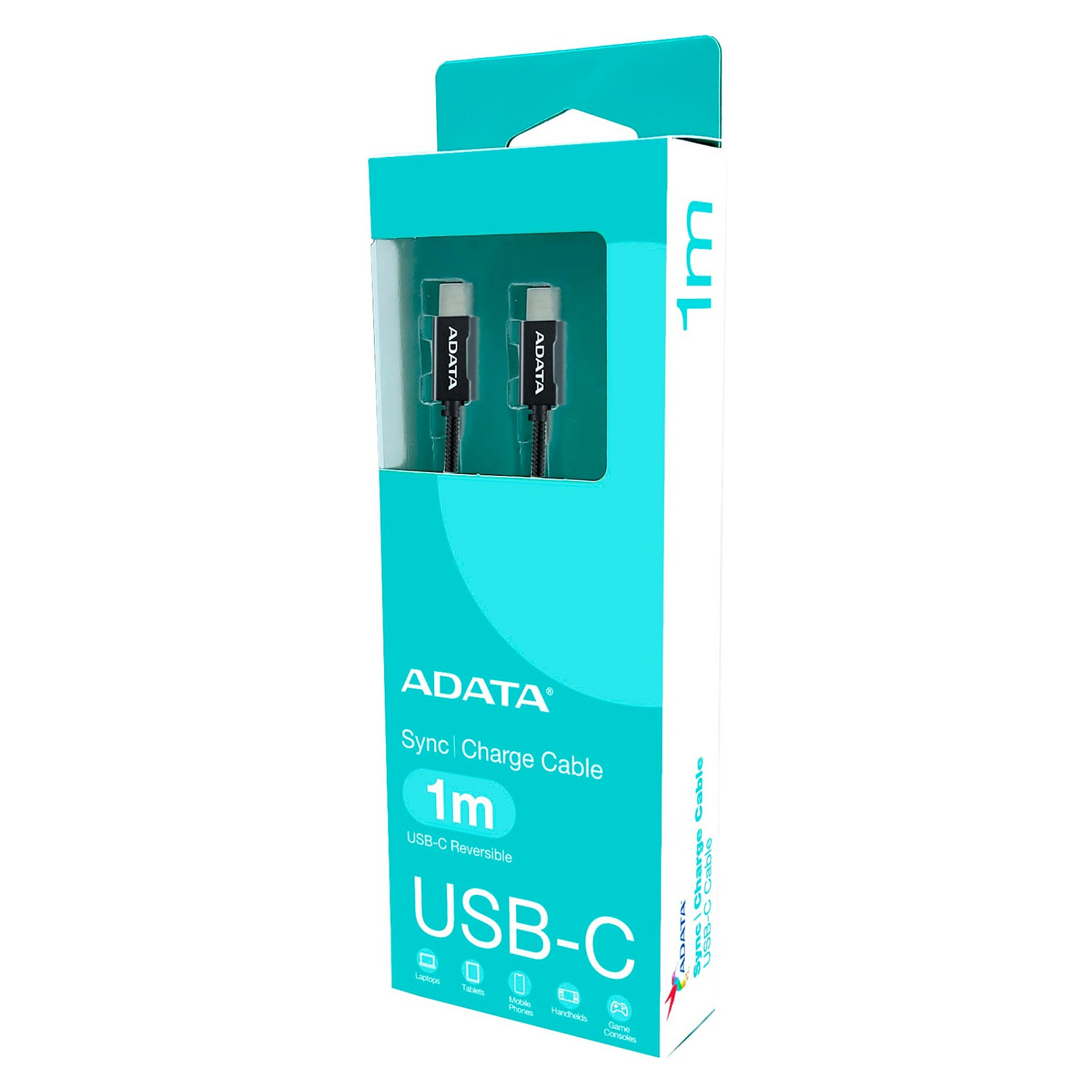 Kabel ADATA 100W USB-C na USB-C, 1m, crni-3