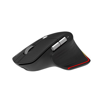 Miš ACER Easy Fit AMR230 bežični, Bluetooth / 2.4GHz, sivi-1