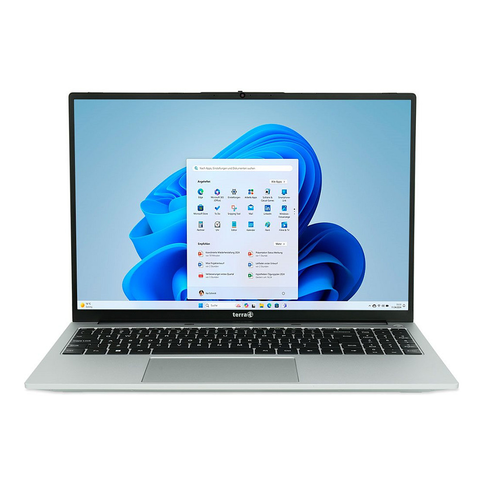 Laptop TERRA MOBILE 1610A (16", WUXGA, AMD Ryzen 7 7730U, 16GB, 512GB SSD, AMD Radeon Graphics, Windows 11 Home, DE tipkovnica, crna)-0