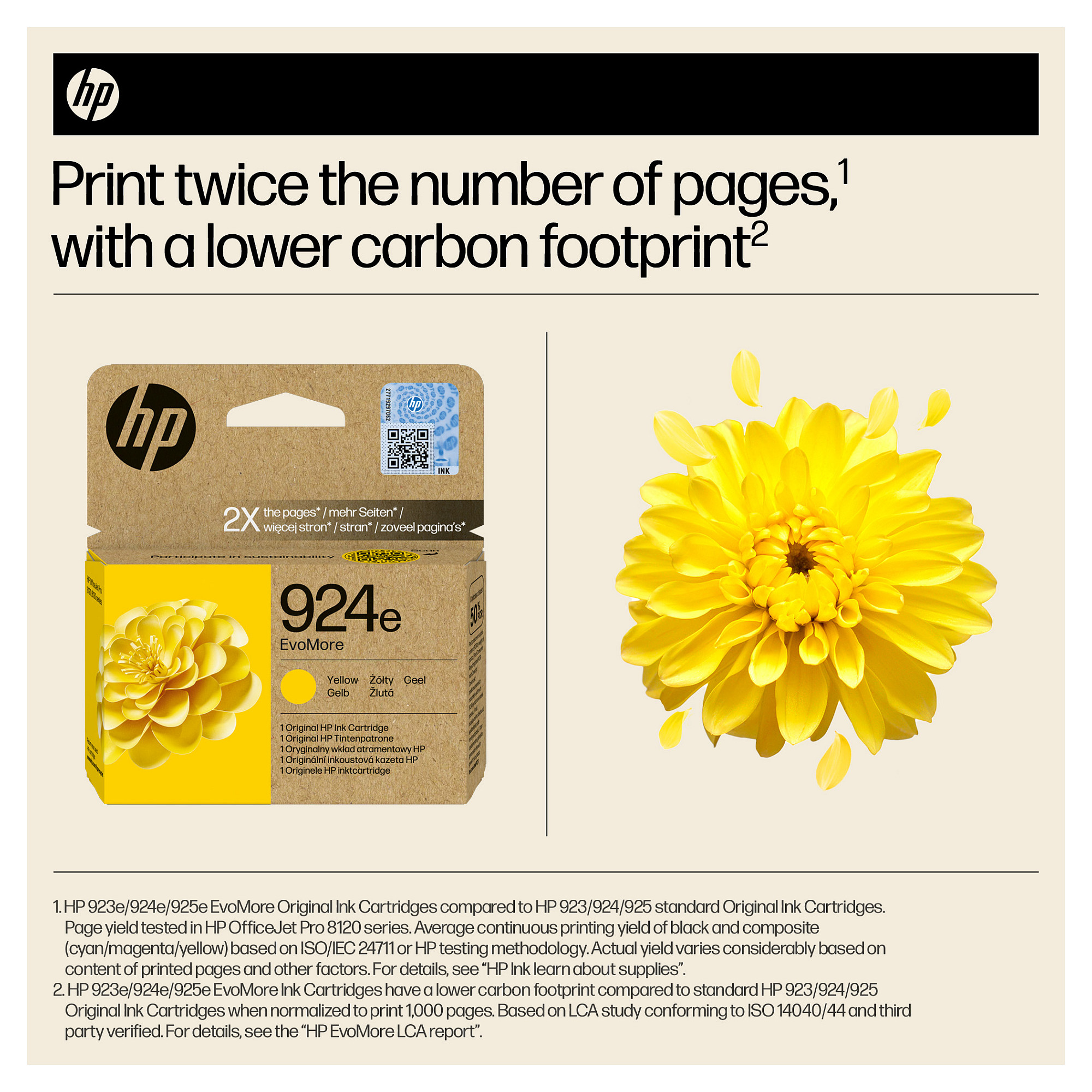 Tinta za printer HP 924e EvoMore Yellow Original-5