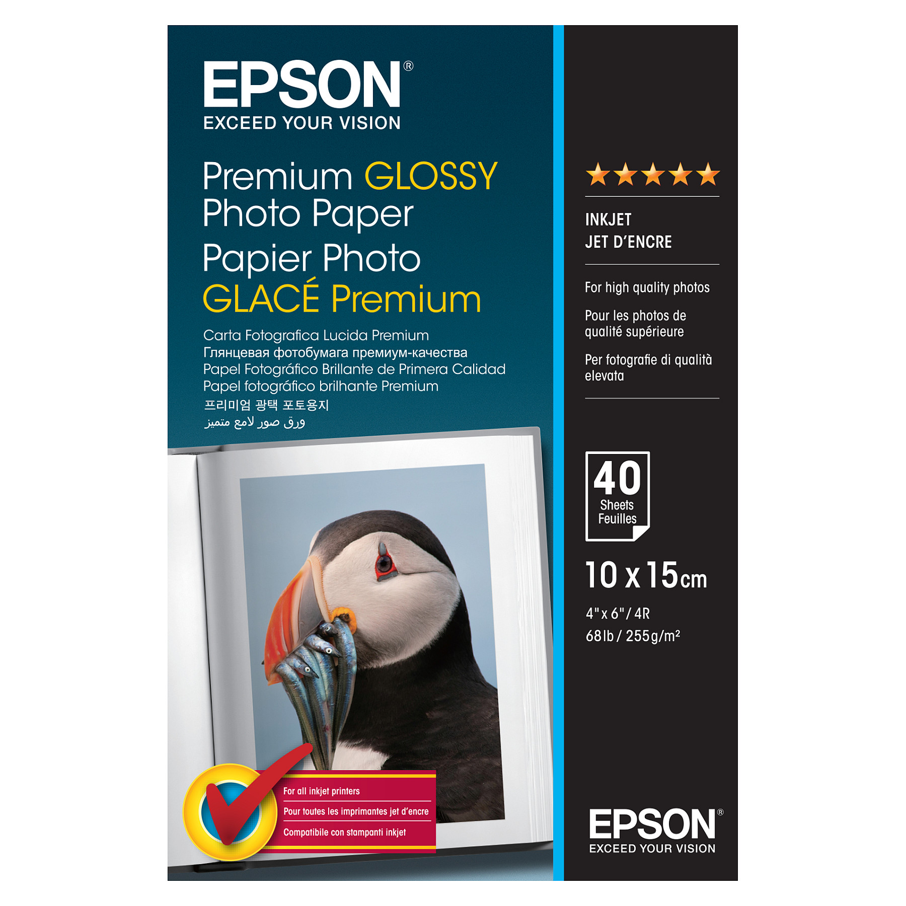 Foto papir EPSON Premium Glossy 10x15cm 255g 40 listova