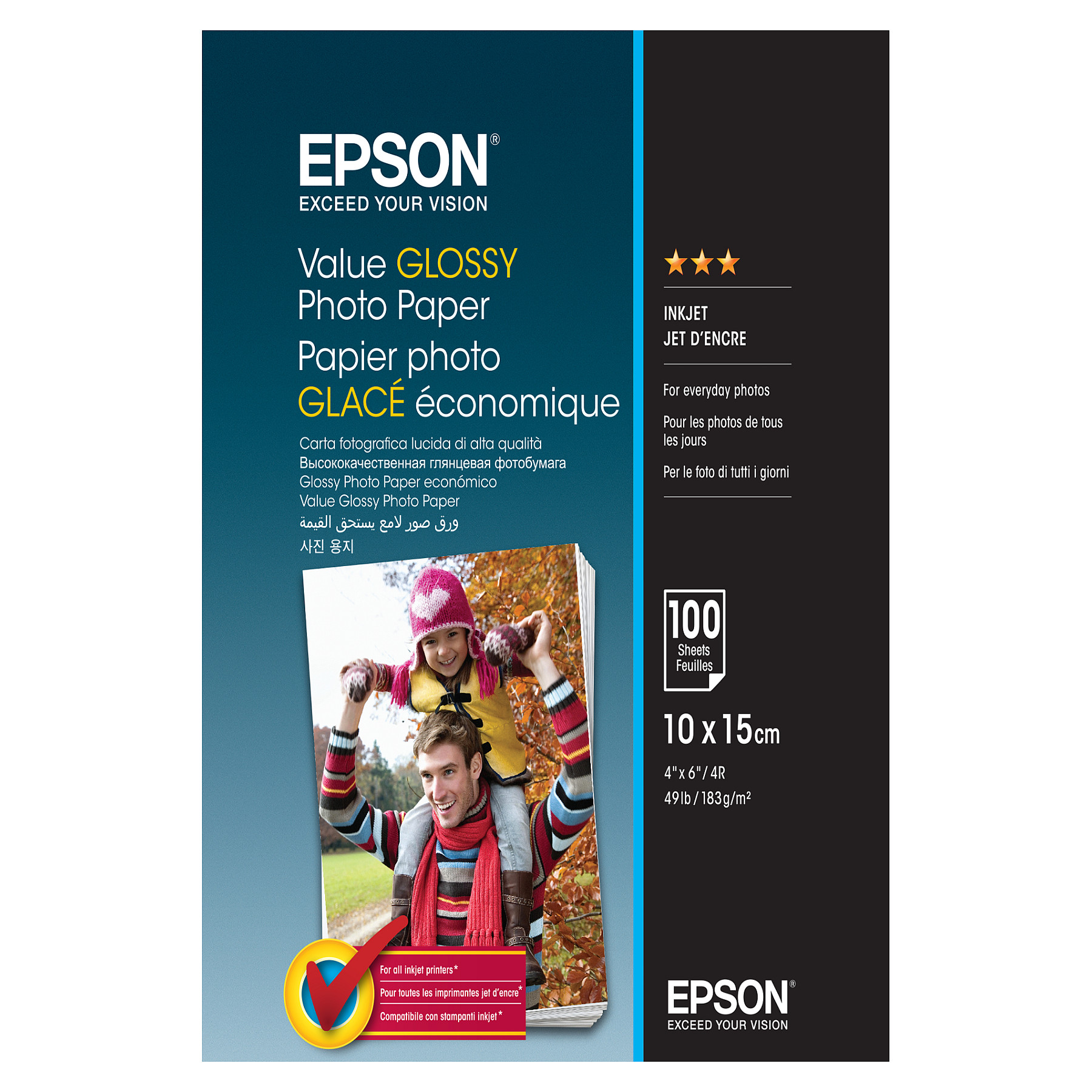 Foto papir EPSON Glossy Photo Paper 10x15cm 100 listova-0