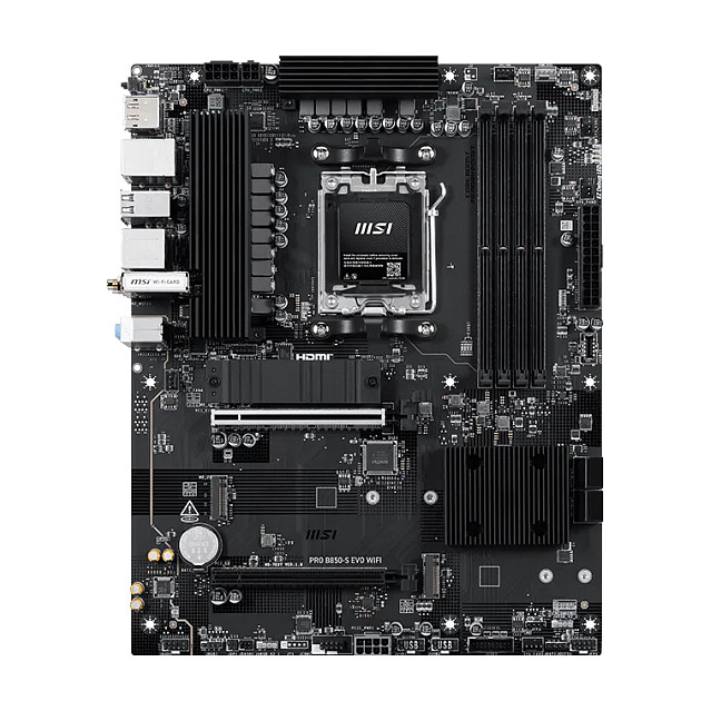 Matična ploča MSI PRO B850-S EVO WIFI, AM5, ATX, DDR5