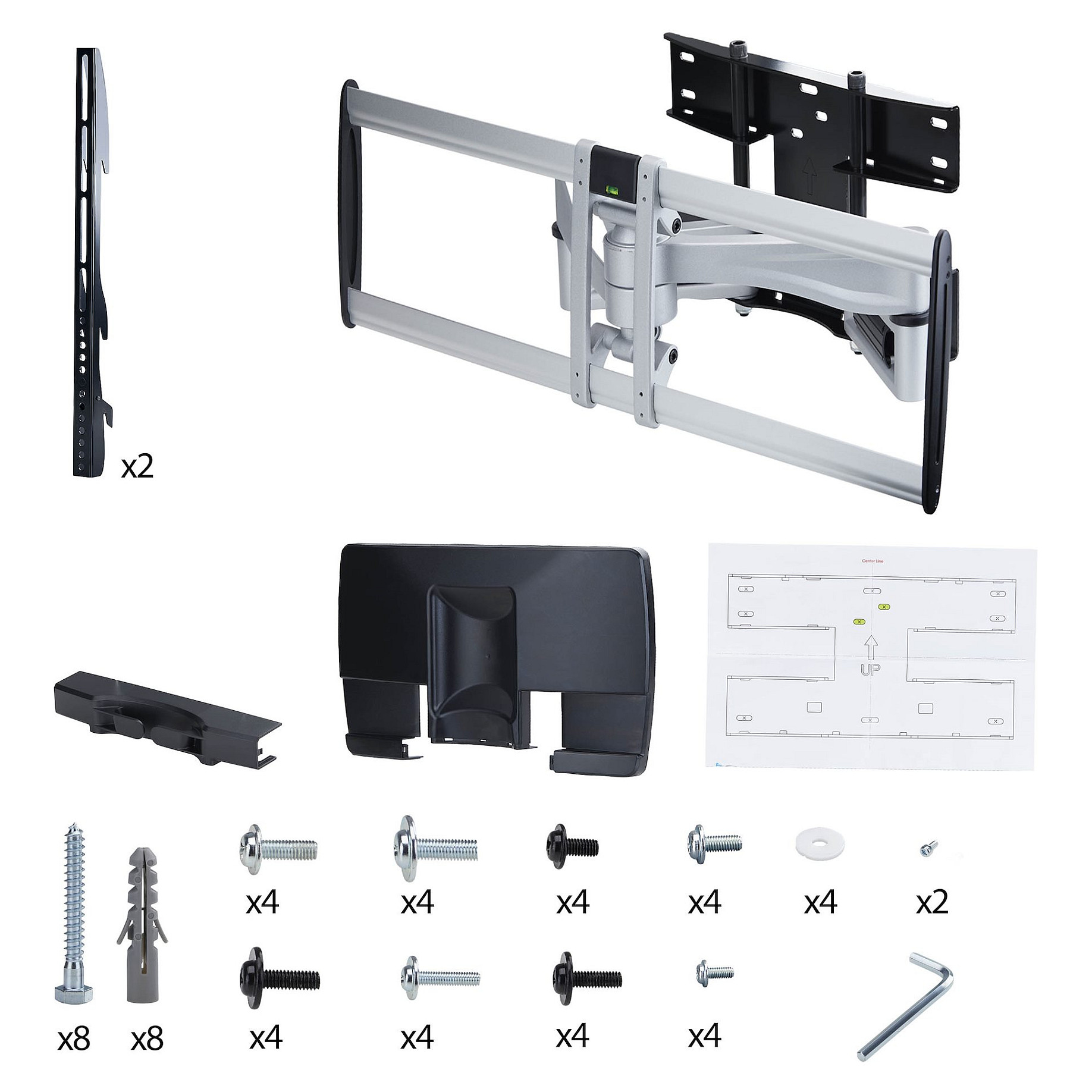 TV zidni nosač STARTECH.COM FPWARPS, 45"-100", do 85kg, pomični-7