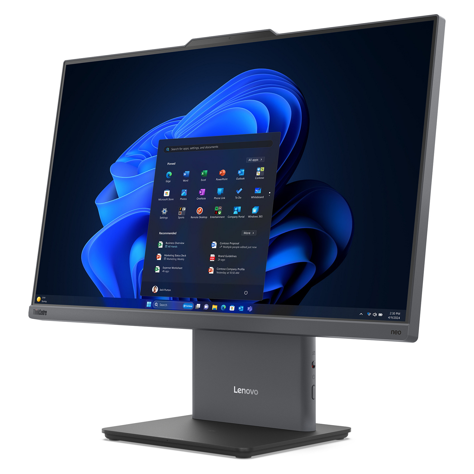 All-in-One računalo LENOVO ThinkCentre Neo 50a 24 Gen 5 (23.8" FHD IPS, Intel Core i5-13420H, 16GB RAM, 512GB SSD, Intel UHD, Windows 11 Pro, Non-HR tipkovnica)-1