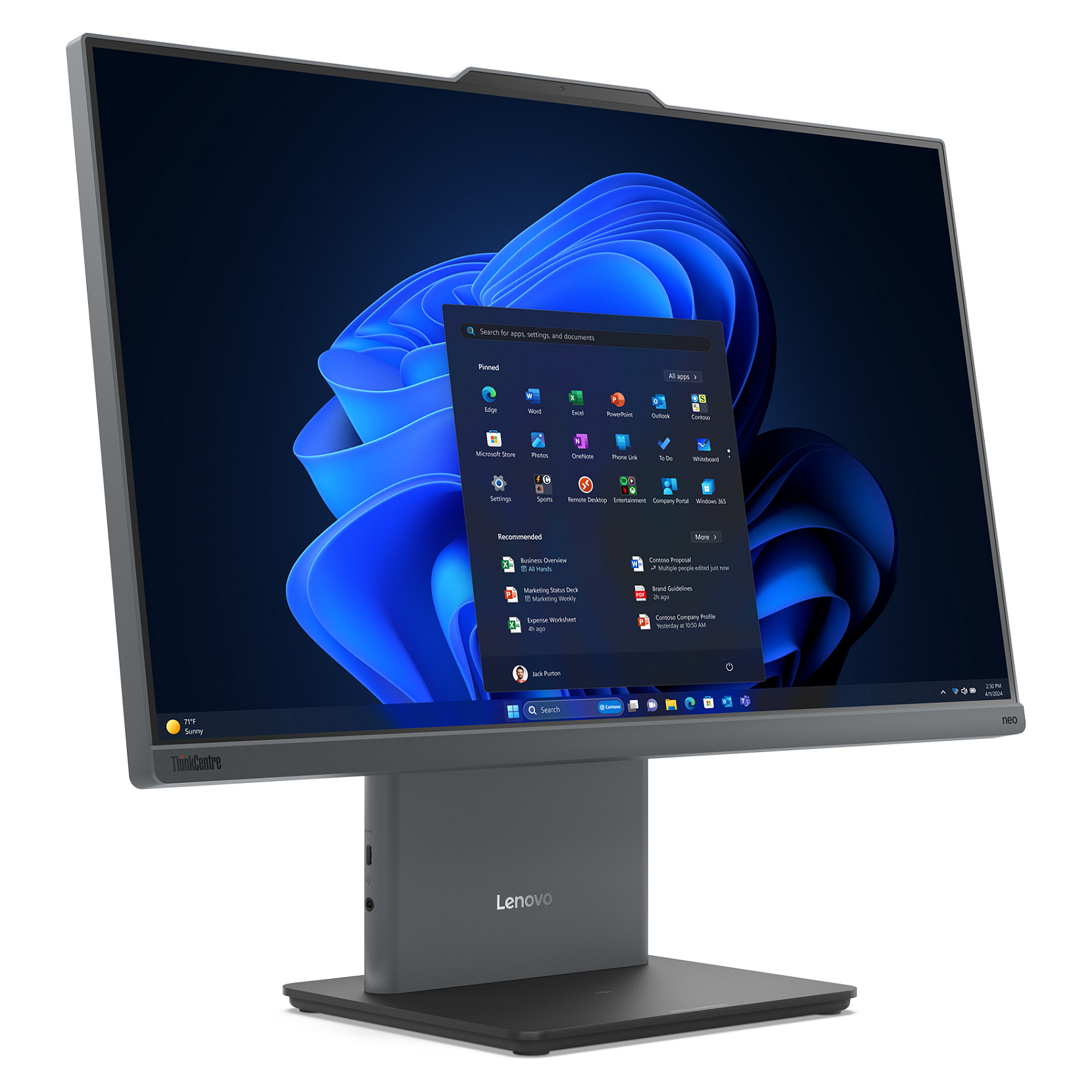 All-in-One računalo LENOVO ThinkCentre Neo 50a 24 Gen 5 (23.8" FHD IPS, Intel Core i5-13420H, 16GB RAM, 512GB SSD, Intel UHD, Windows 11 Pro, Non-HR tipkovnica)-2