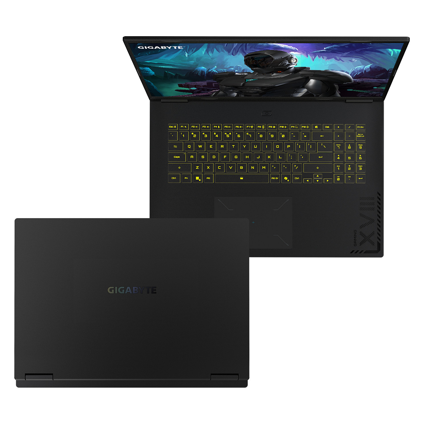 Laptop GIGABYTE Gaming A18 (18", WQXGA, 165Hz, AMD Ryzen 7 260, 16GB, 1TB SSD, GeForce RTX 5070, Windows 11 Home, crni, internacionalna non HR tipkovnica)-2