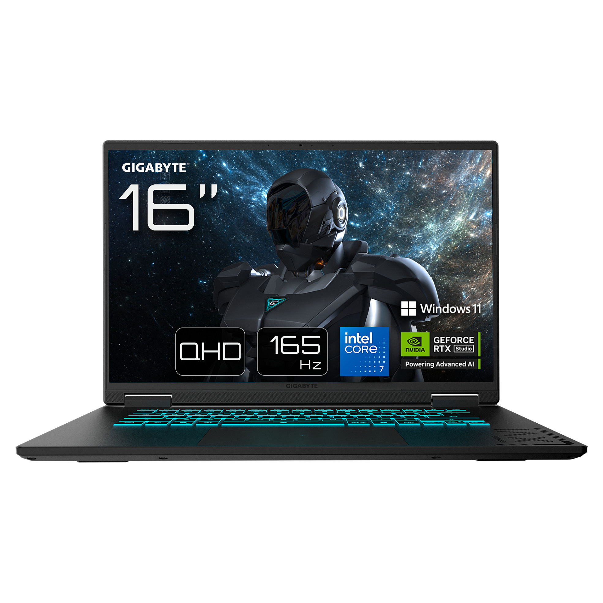 Laptop GIGABYTE GAMING A16 PRO DXH (16", IPS, WQXGA, Intel Core 7 240H, 32 GB, 1 TB SSD, NVIDIA GeForce RTX 5070 Ti, Windows 11 Home, Non-HR tipkovnica, crna)