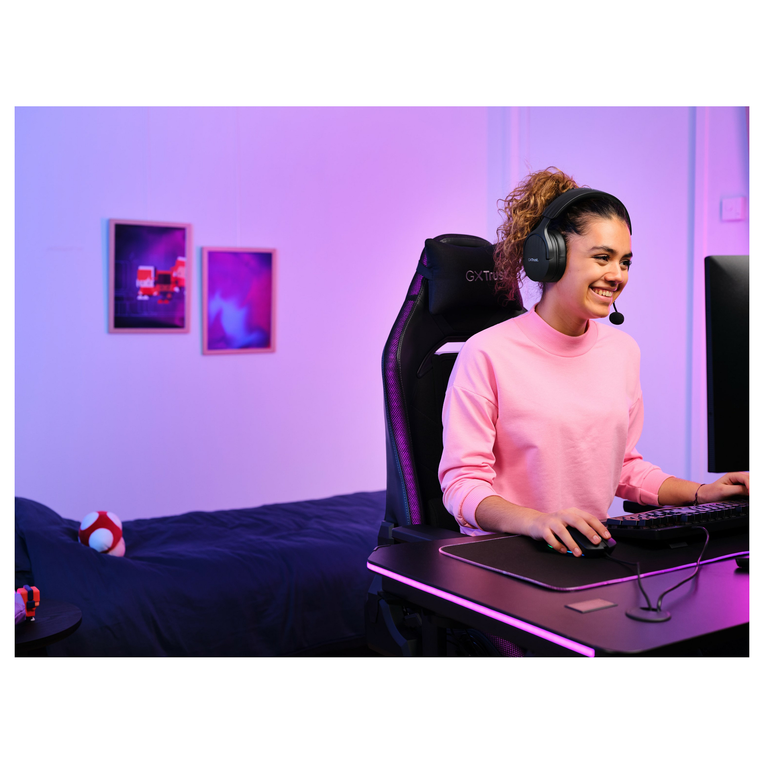 Slušalice TRUST GXT 491 Fayzo Wireless Black-3