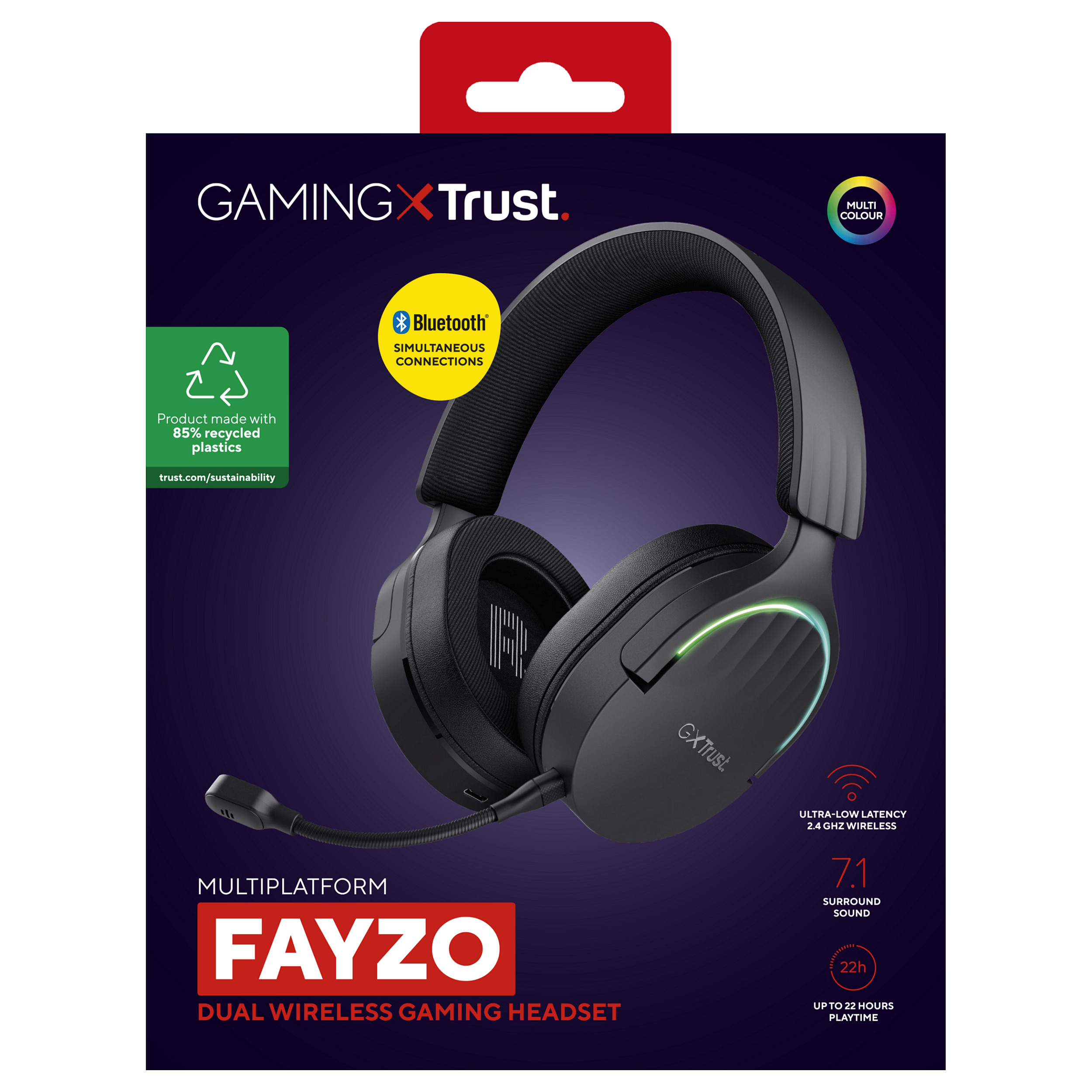 Slušalice TRUST GXT 491 Fayzo Wireless Black-5