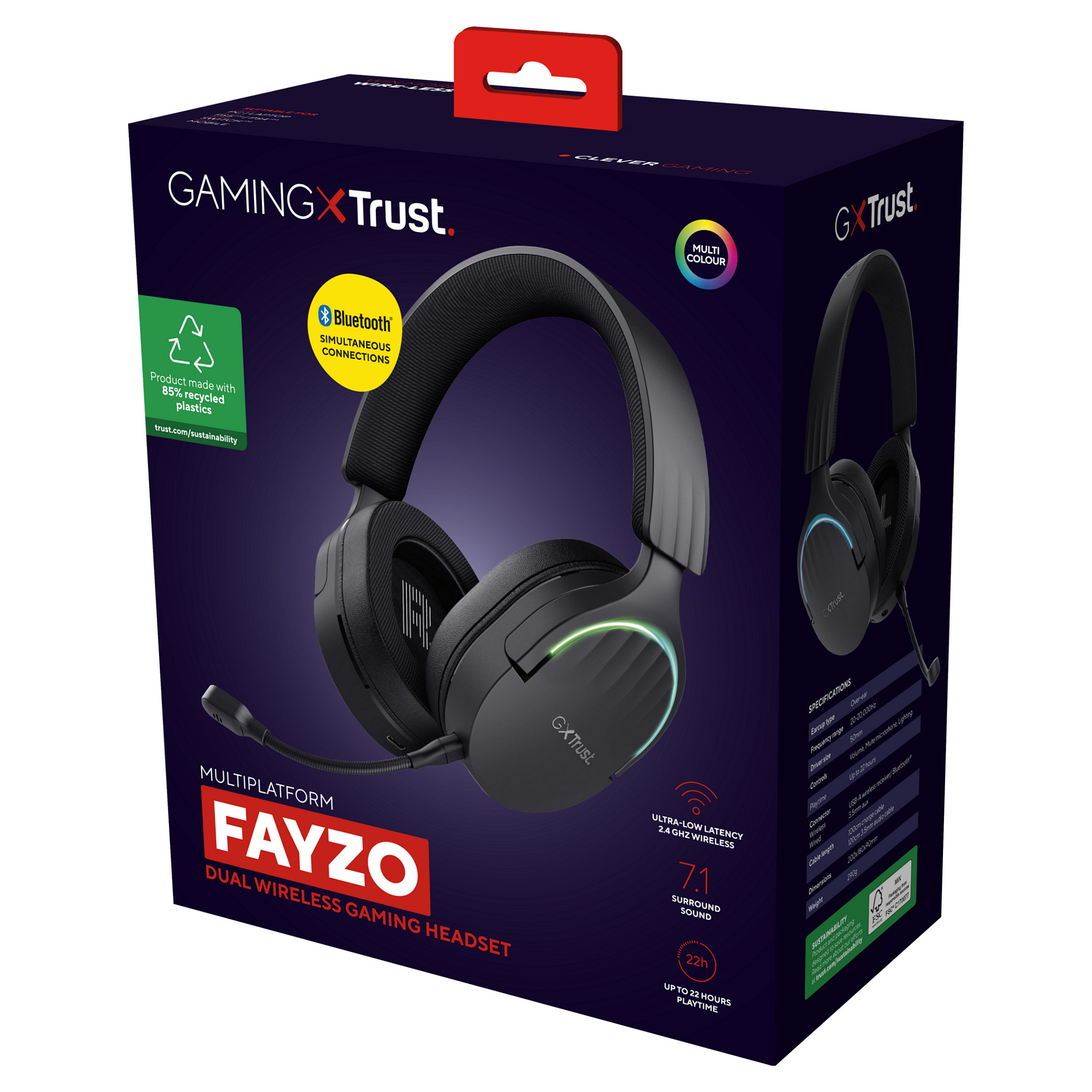 Slušalice TRUST GXT 491 Fayzo Wireless Black-6