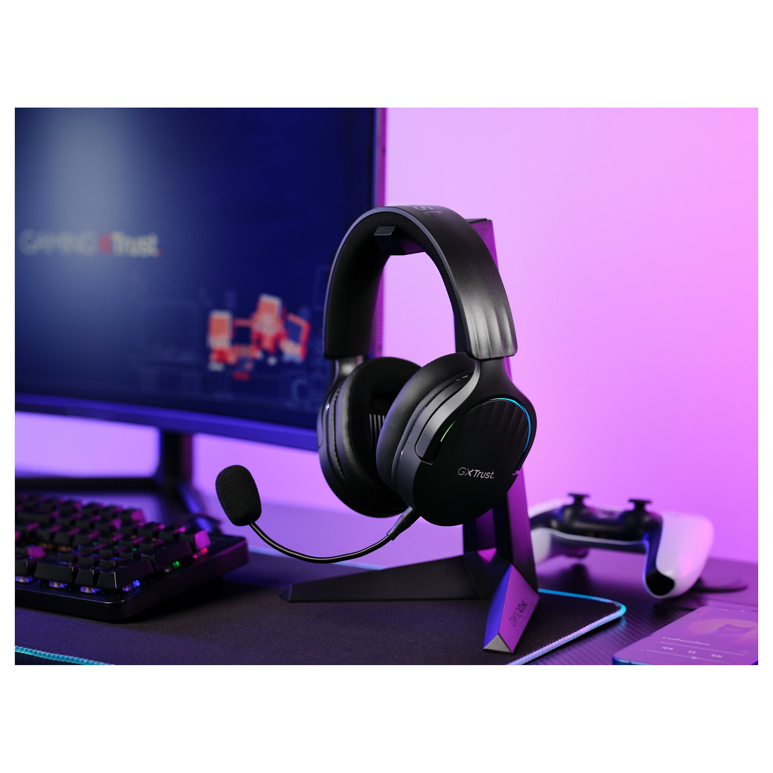 Slušalice TRUST GXT 491 Fayzo Wireless Black-13