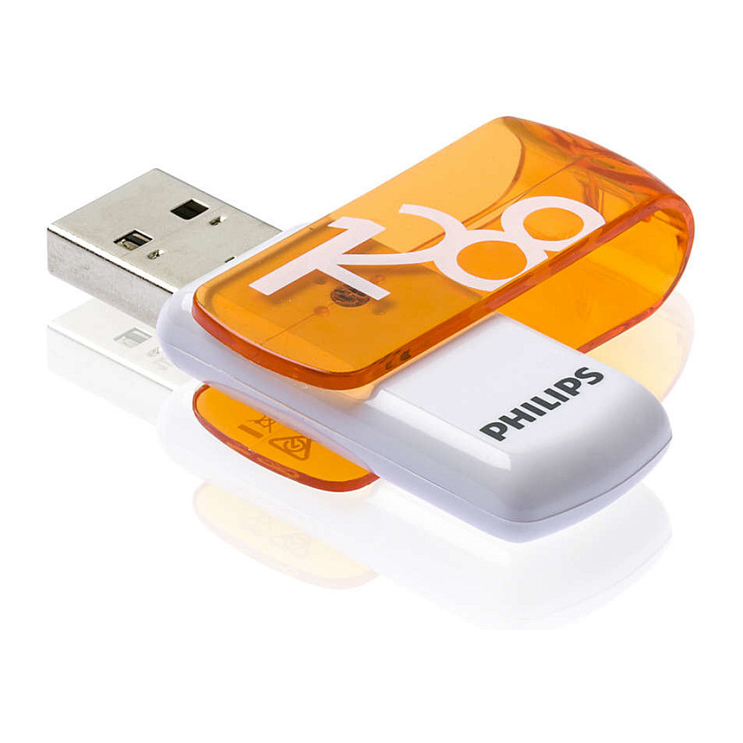 USB Stick PHILIPS Vivid Edition 128GB USB 2.0 Sunrise Orange